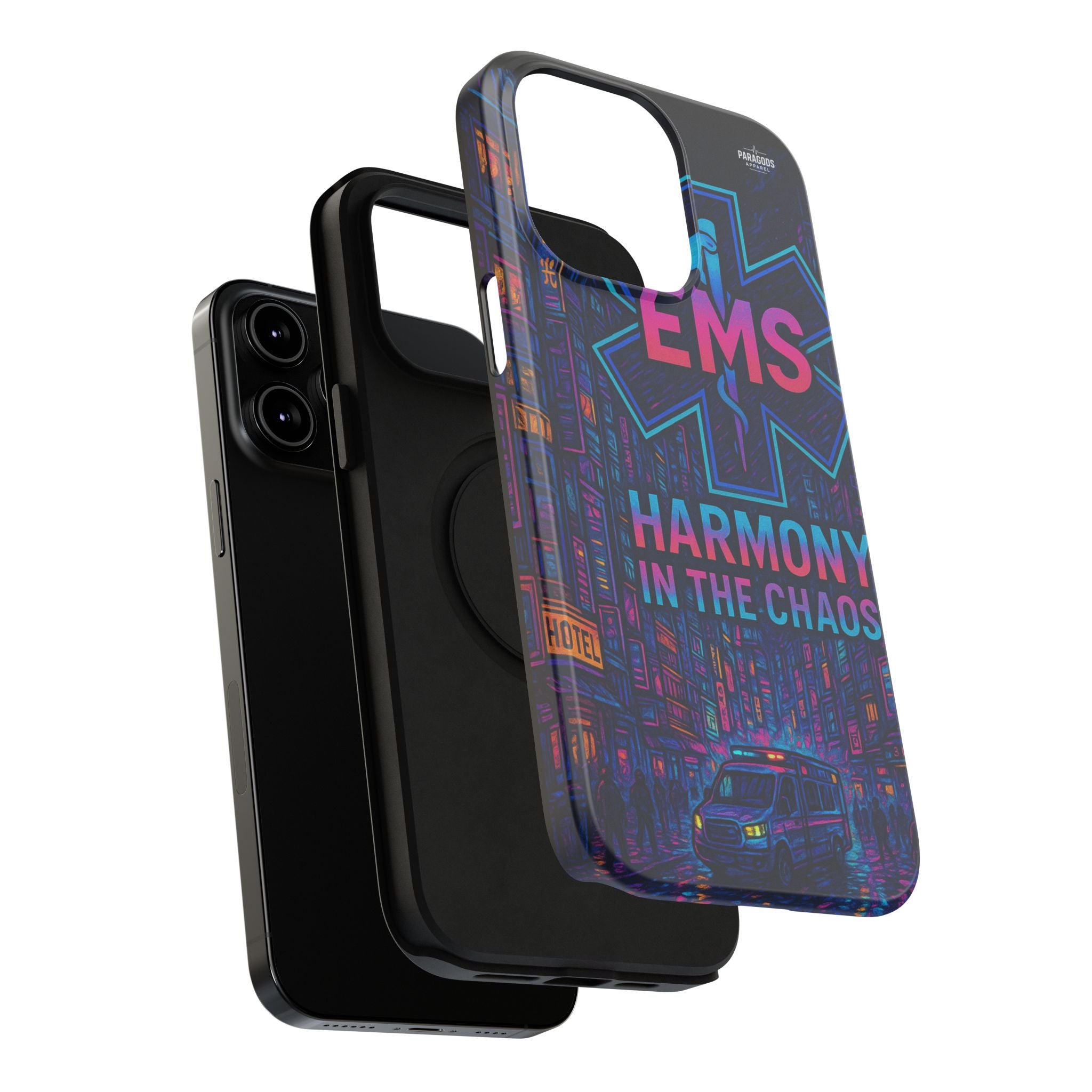 EMS Harmony in the Chaos Impact-Resistant Phone Case, Emergency Services Gift, Durable Phone Cover, Medic Accessories, EMT Merchandise