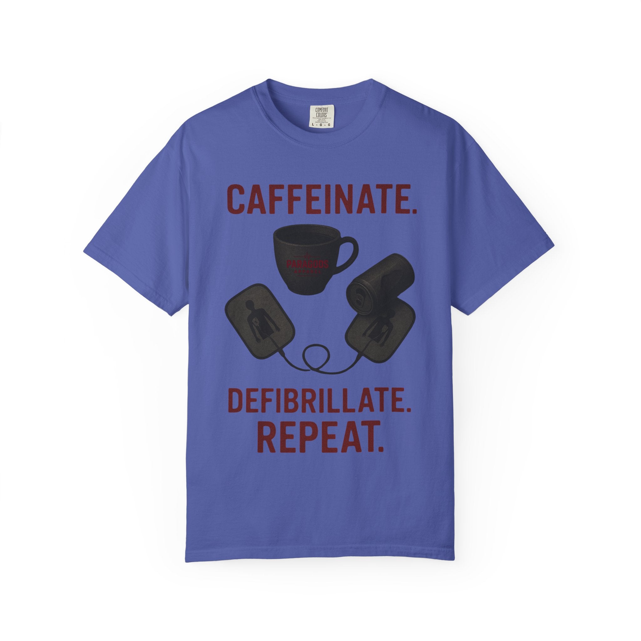 EMS Caffeinate Defibrillate Repeat Unisex T-shirt