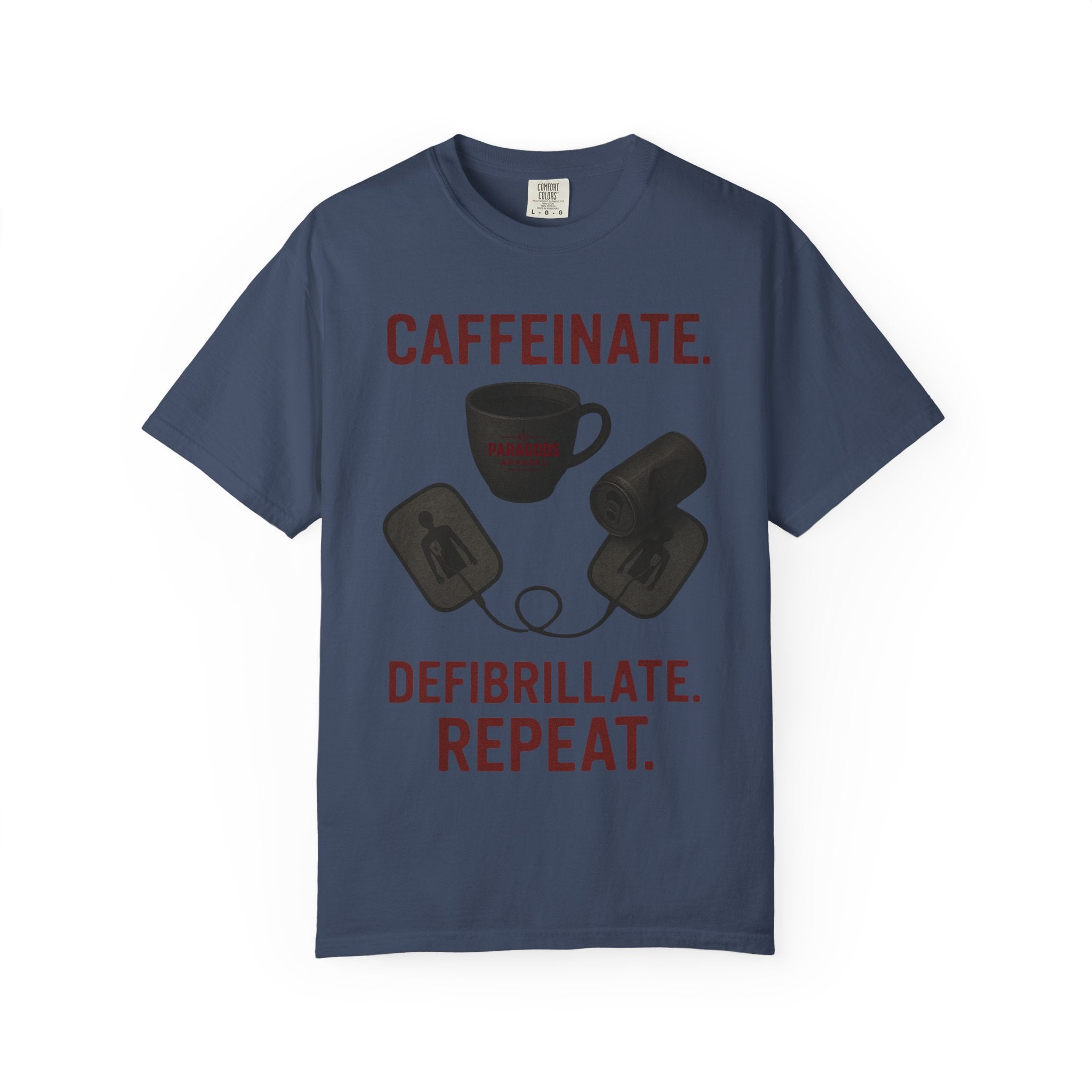 EMS Caffeinate Defibrillate Repeat Unisex T-shirt
