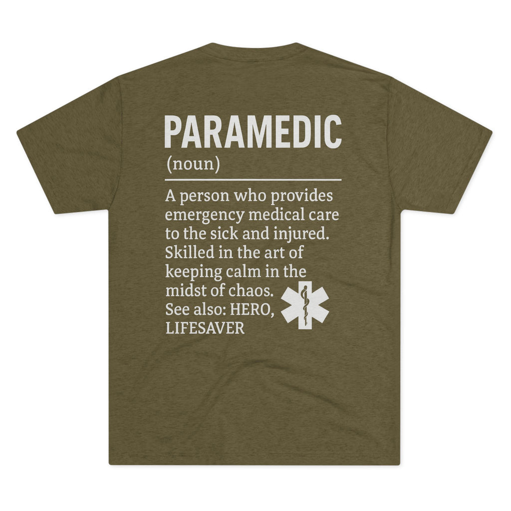 Unisex Paramedic Tribute Crew Tee | Emergency Medical T-Shirt, Hero Apparel, Gift for First Responders, Paramedic Pride, Casual Wear