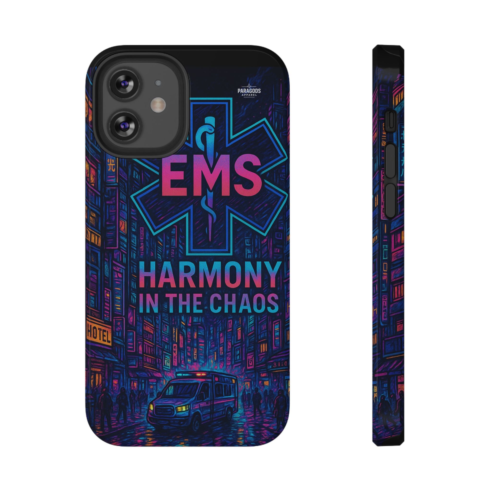 EMS Harmony in the Chaos Impact-Resistant Phone Case, Emergency Services Gift, Durable Phone Cover, Medic Accessories, EMT Merchandise