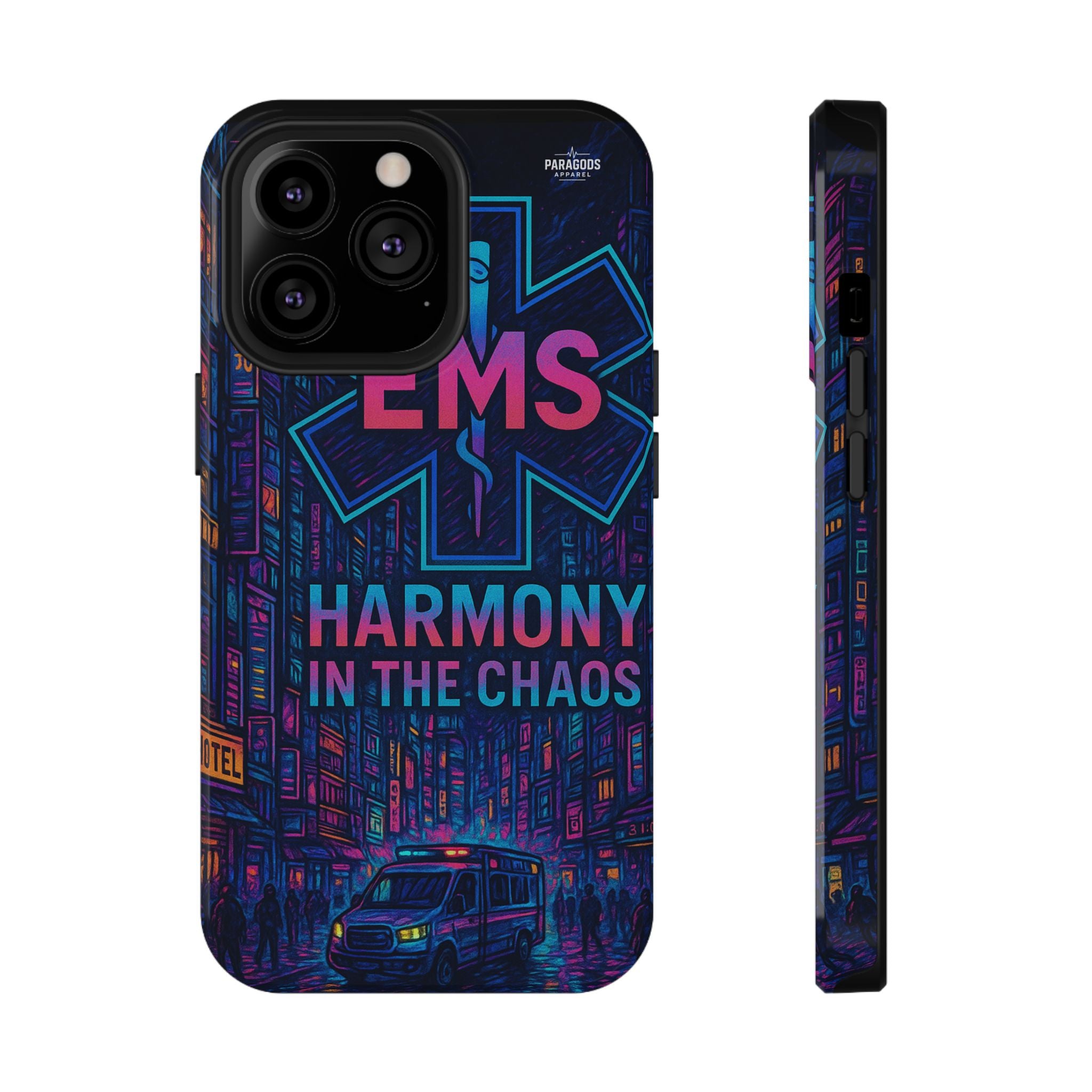 EMS Harmony in the Chaos Impact-Resistant Phone Case, Emergency Services Gift, Durable Phone Cover, Medic Accessories, EMT Merchandise