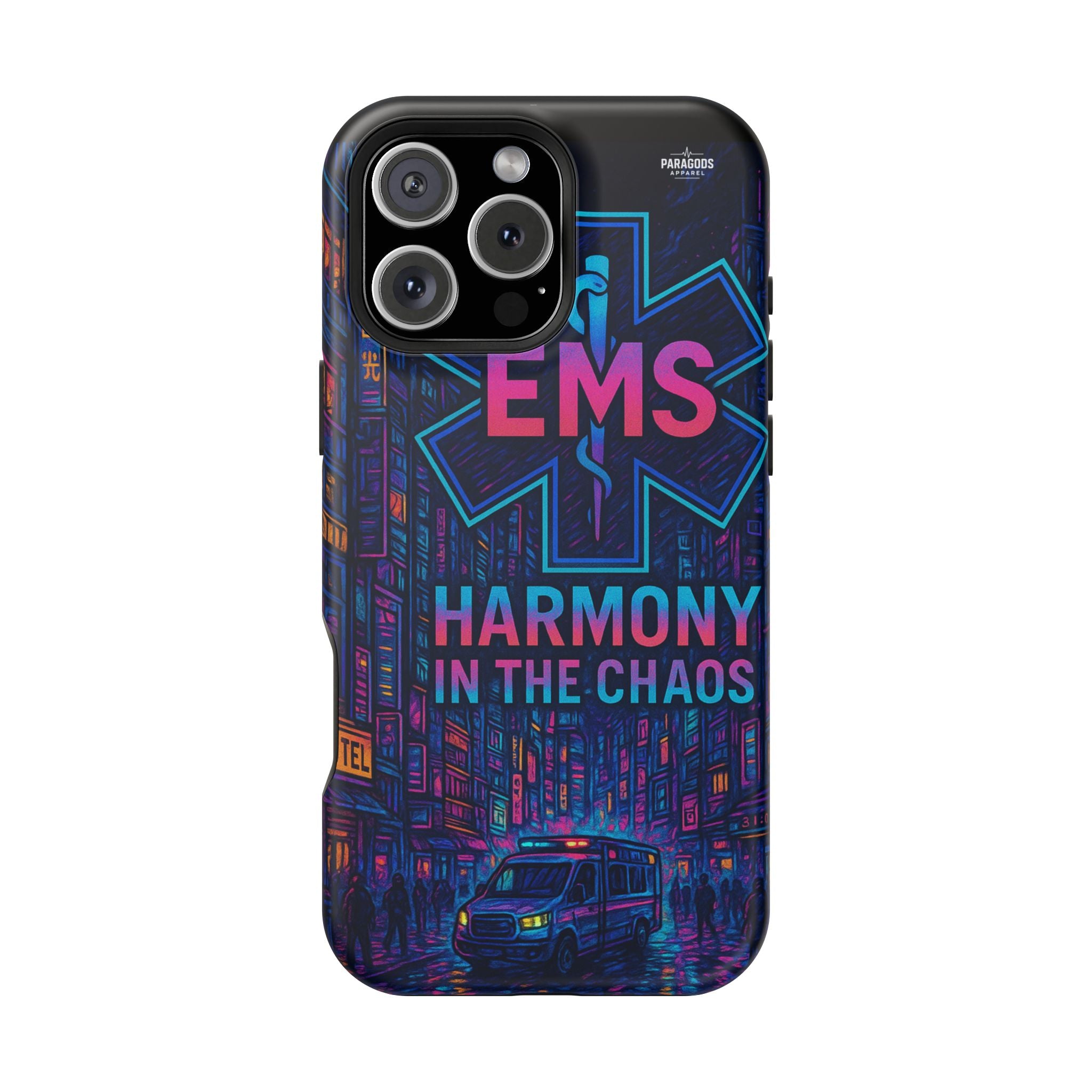 EMS Harmony in the Chaos Impact-Resistant Phone Case, Emergency Services Gift, Durable Phone Cover, Medic Accessories, EMT Merchandise