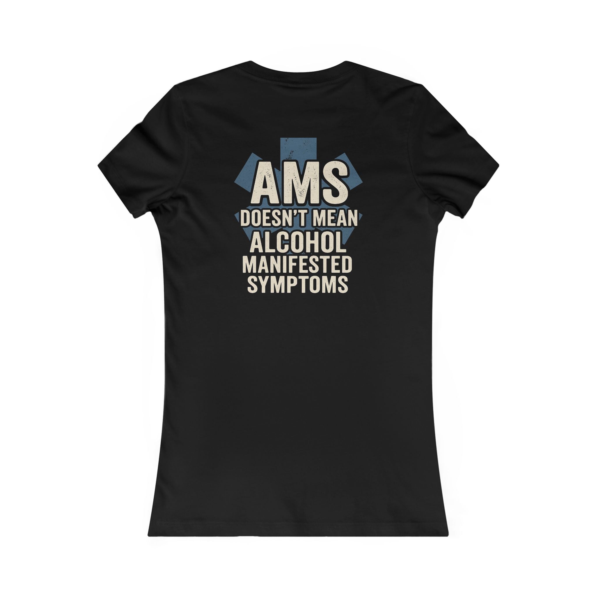 Womens EMS Funny AMS - Quirky Humor Shirt for Creatives, DIY Enthusiasts, Gift for Crafters, Fun Graphic T-Shirt