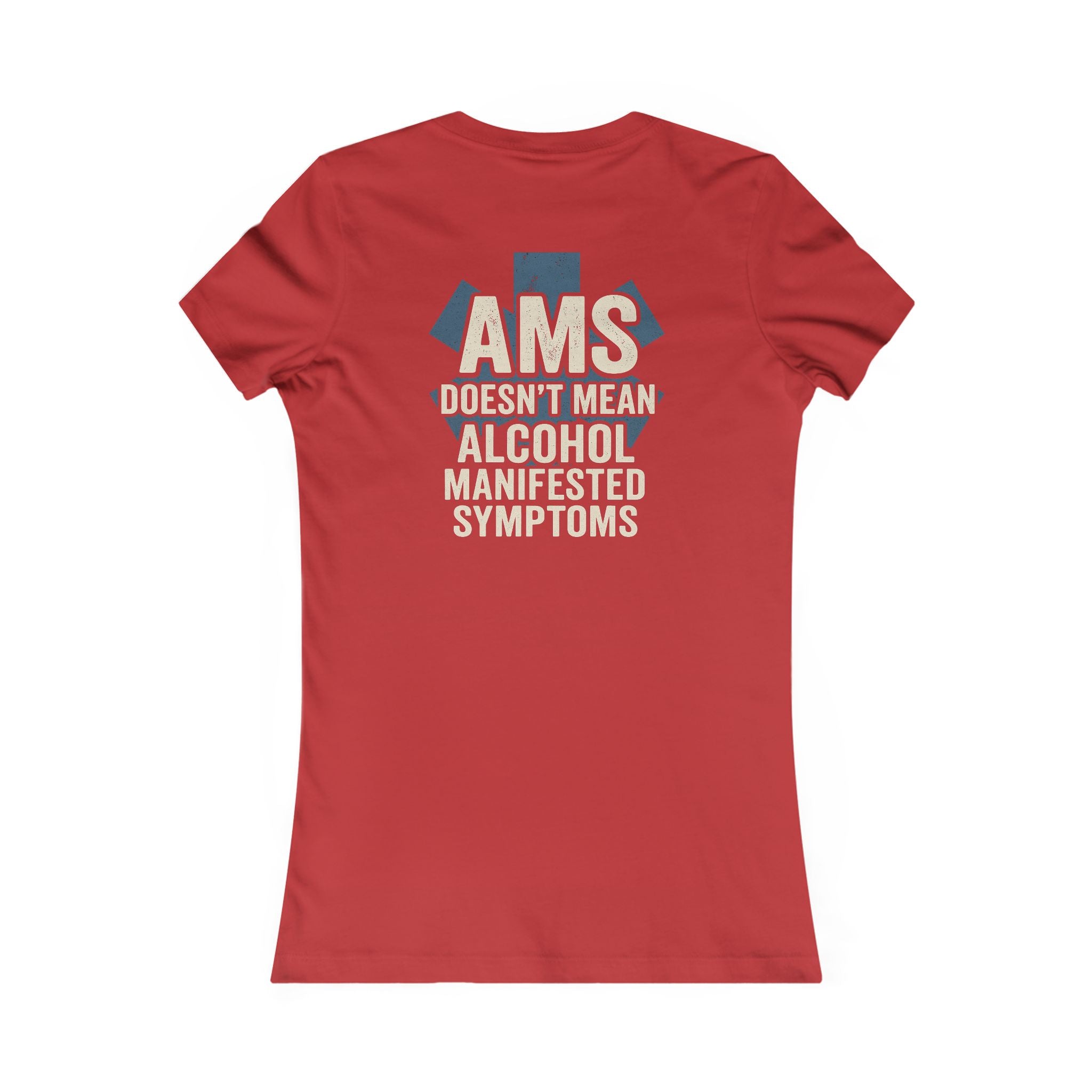 Womens EMS Funny AMS - Quirky Humor Shirt for Creatives, DIY Enthusiasts, Gift for Crafters, Fun Graphic T-Shirt