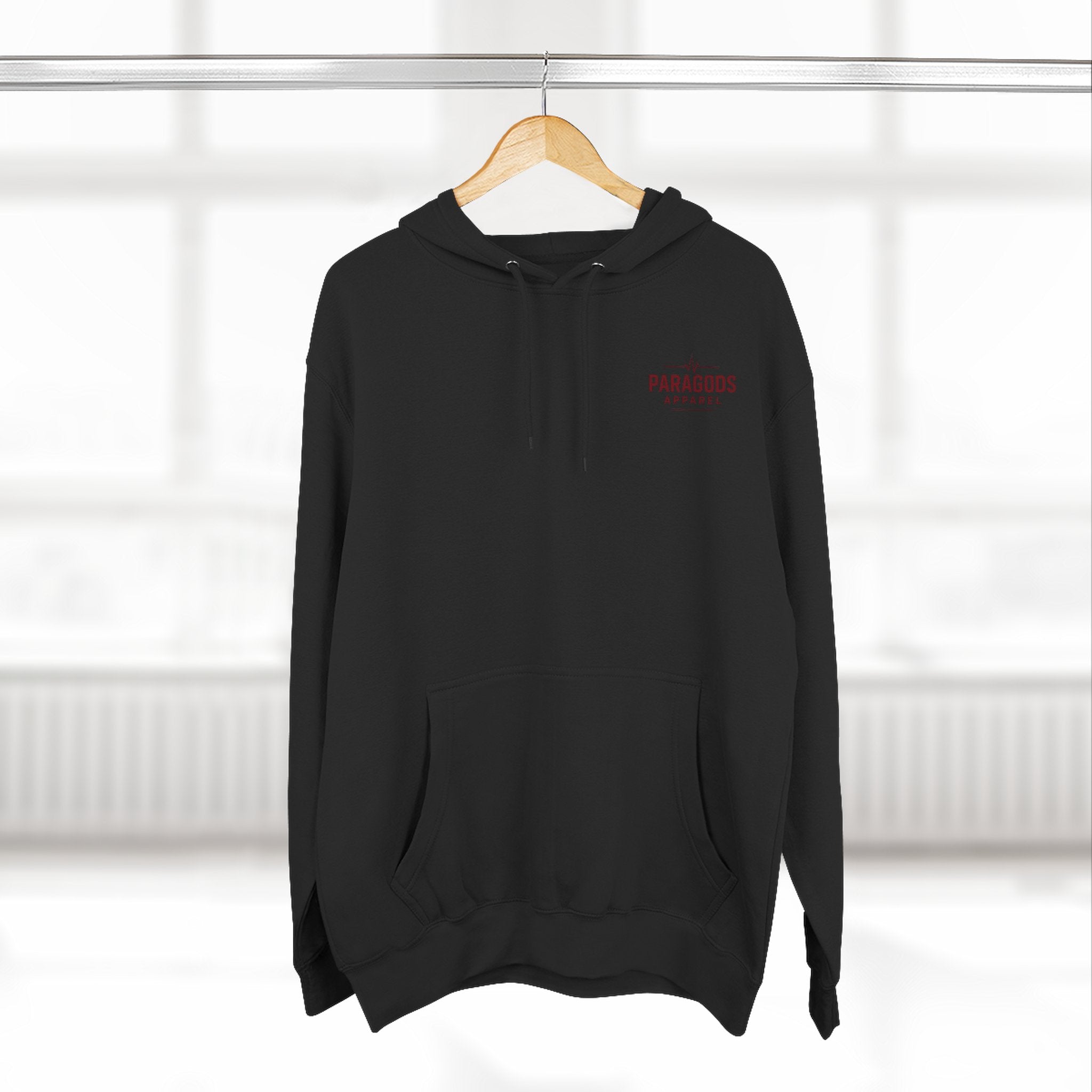 Three-Panel Fleece Hoodie - EMS-CAFFEINATE, DIB, REPEAT Design