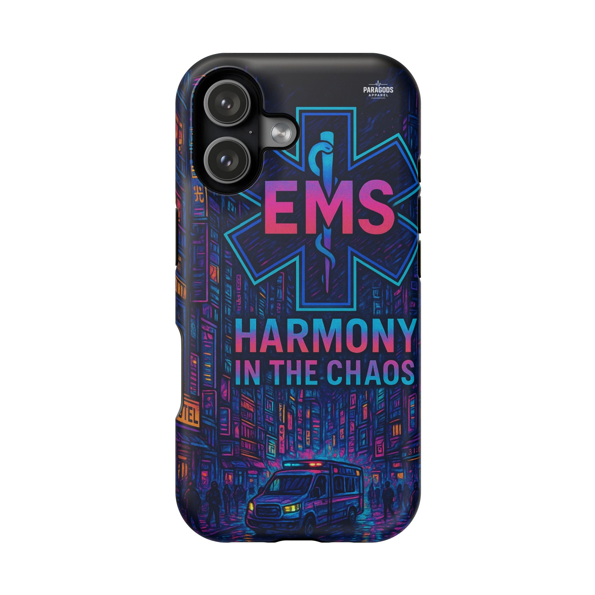 EMS Harmony in the Chaos Impact-Resistant Phone Case, Emergency Services Gift, Durable Phone Cover, Medic Accessories, EMT Merchandise