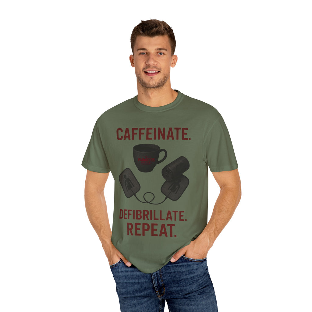 EMS Caffeinate Defibrillate Repeat Unisex T-shirt