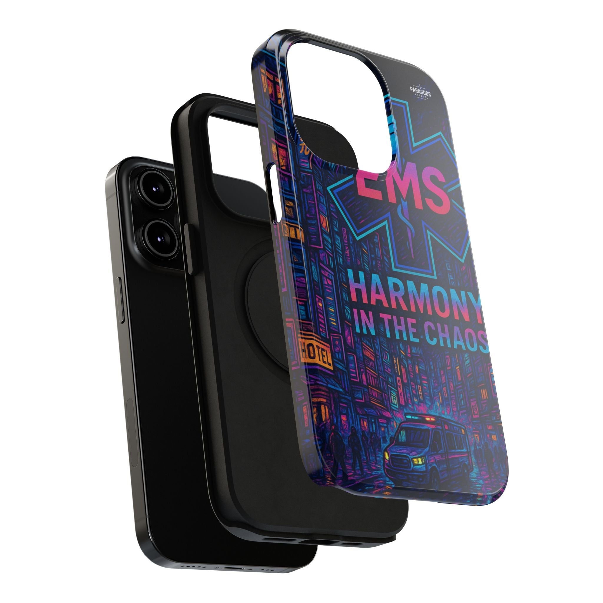 EMS Harmony in the Chaos Impact-Resistant Phone Case, Emergency Services Gift, Durable Phone Cover, Medic Accessories, EMT Merchandise