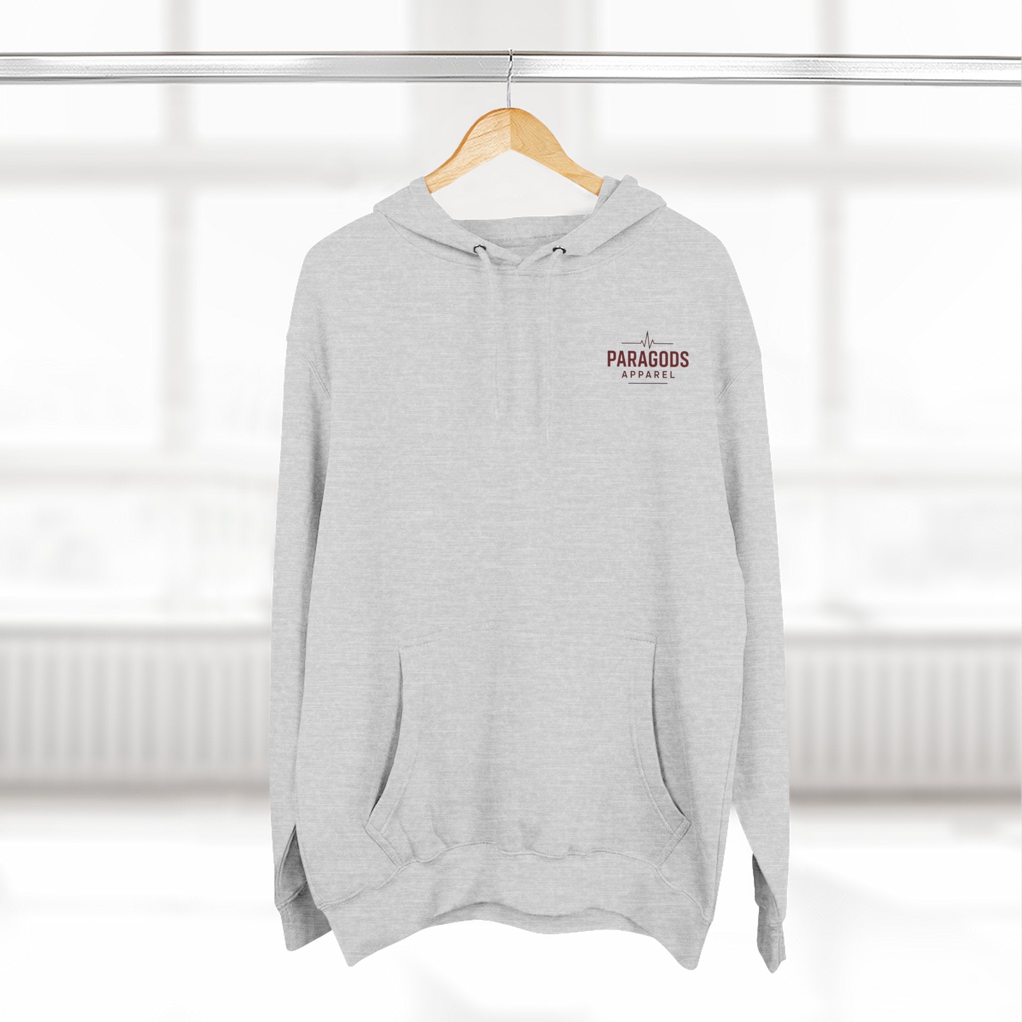 Three-Panel Fleece Hoodie - EMS-CAFFEINATE, DIB, REPEAT Design