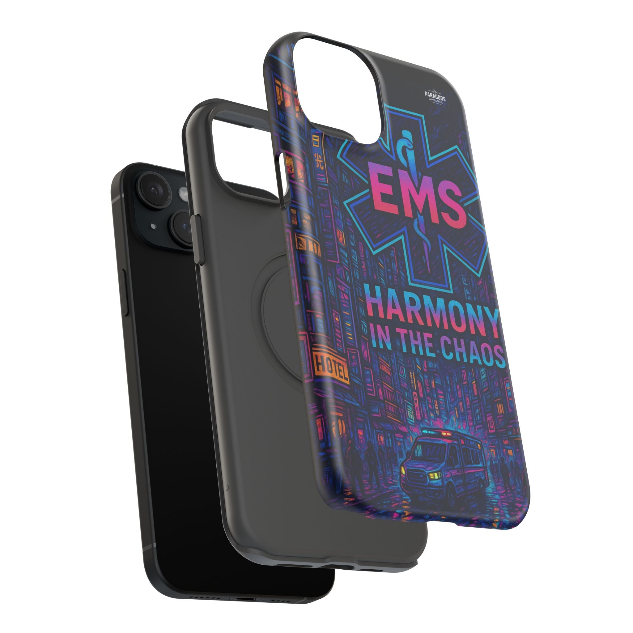 EMS Harmony in the Chaos Impact-Resistant Phone Case, Emergency Services Gift, Durable Phone Cover, Medic Accessories, EMT Merchandise