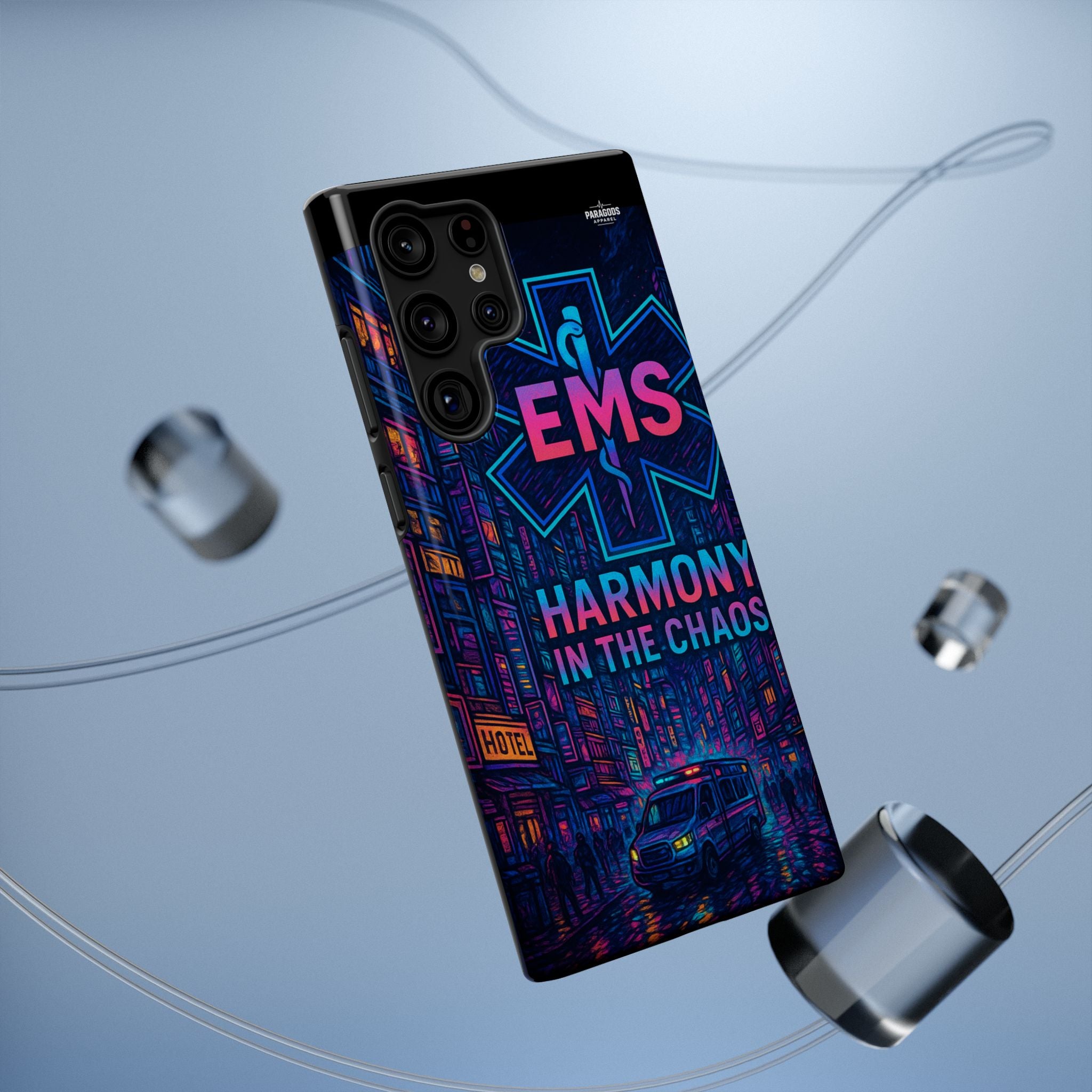 EMS Harmony in the Chaos Impact-Resistant Phone Case, Emergency Services Gift, Durable Phone Cover, Medic Accessories, EMT Merchandise