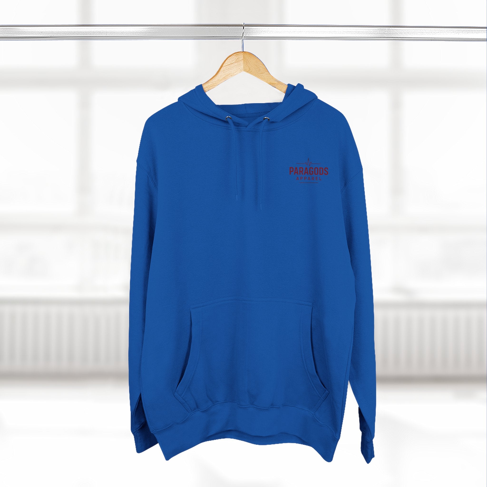 Three-Panel Fleece Hoodie - EMS-CAFFEINATE, DIB, REPEAT Design