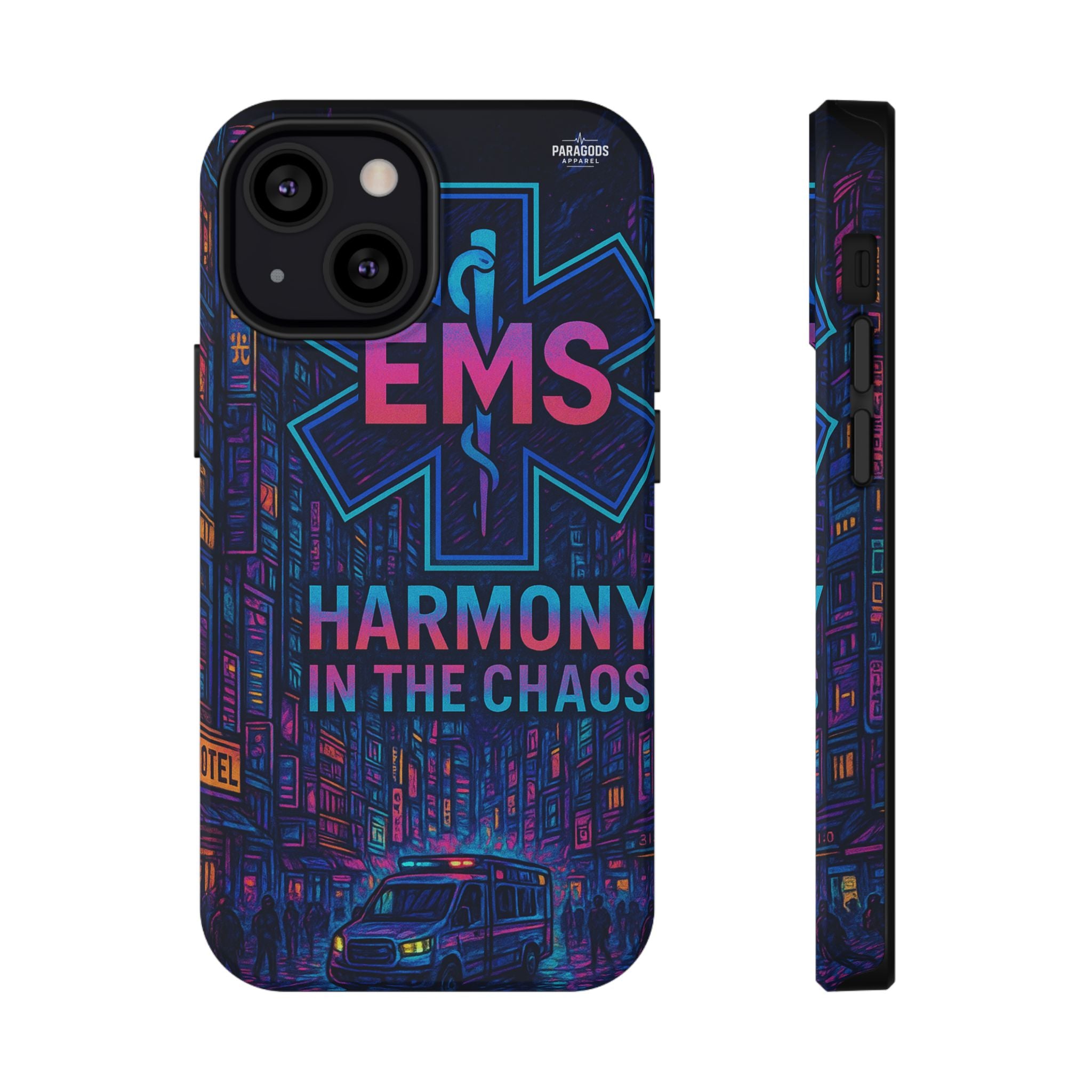 EMS Harmony in the Chaos Impact-Resistant Phone Case, Emergency Services Gift, Durable Phone Cover, Medic Accessories, EMT Merchandise