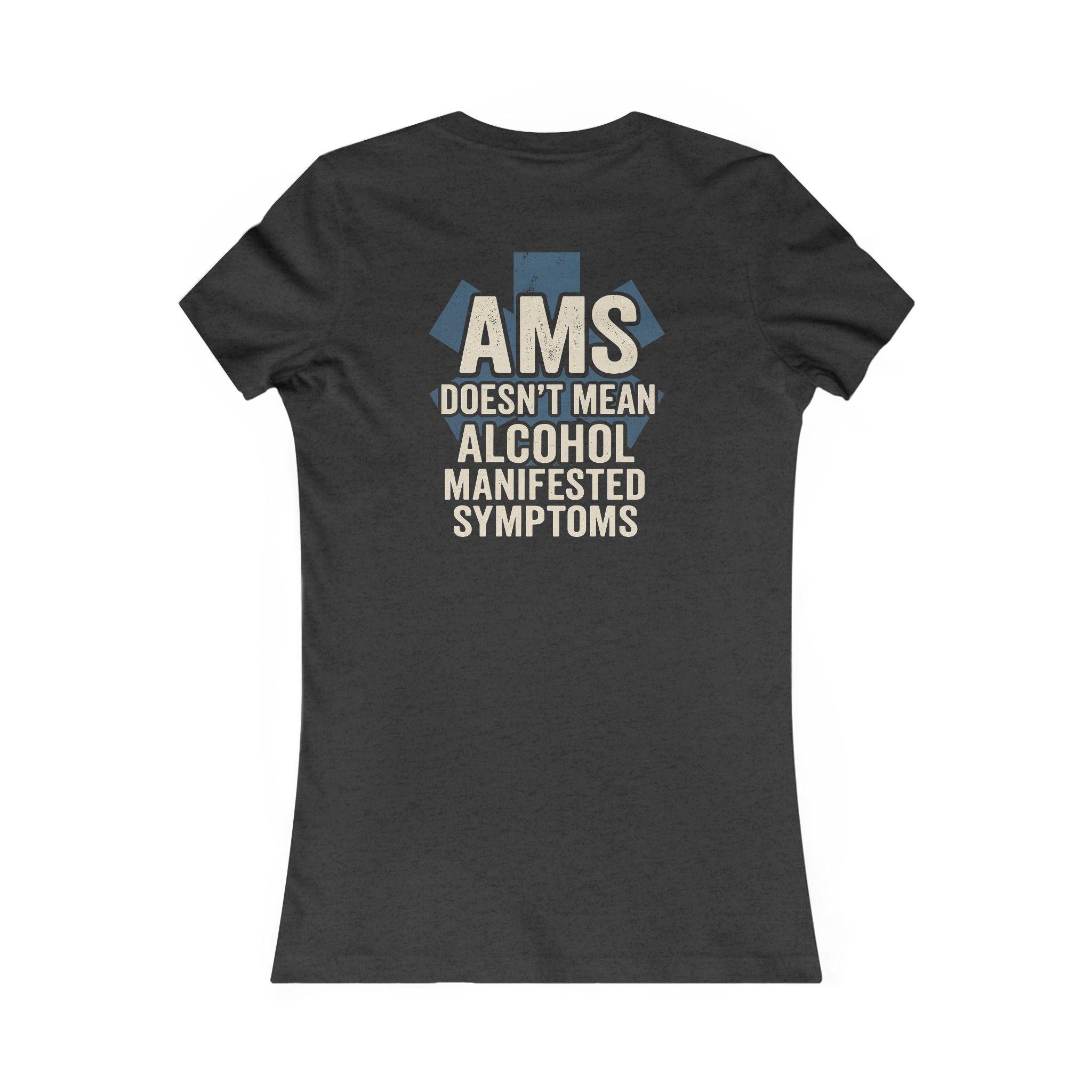 Womens EMS Funny AMS - Quirky Humor Shirt for Creatives, DIY Enthusiasts, Gift for Crafters, Fun Graphic T-Shirt