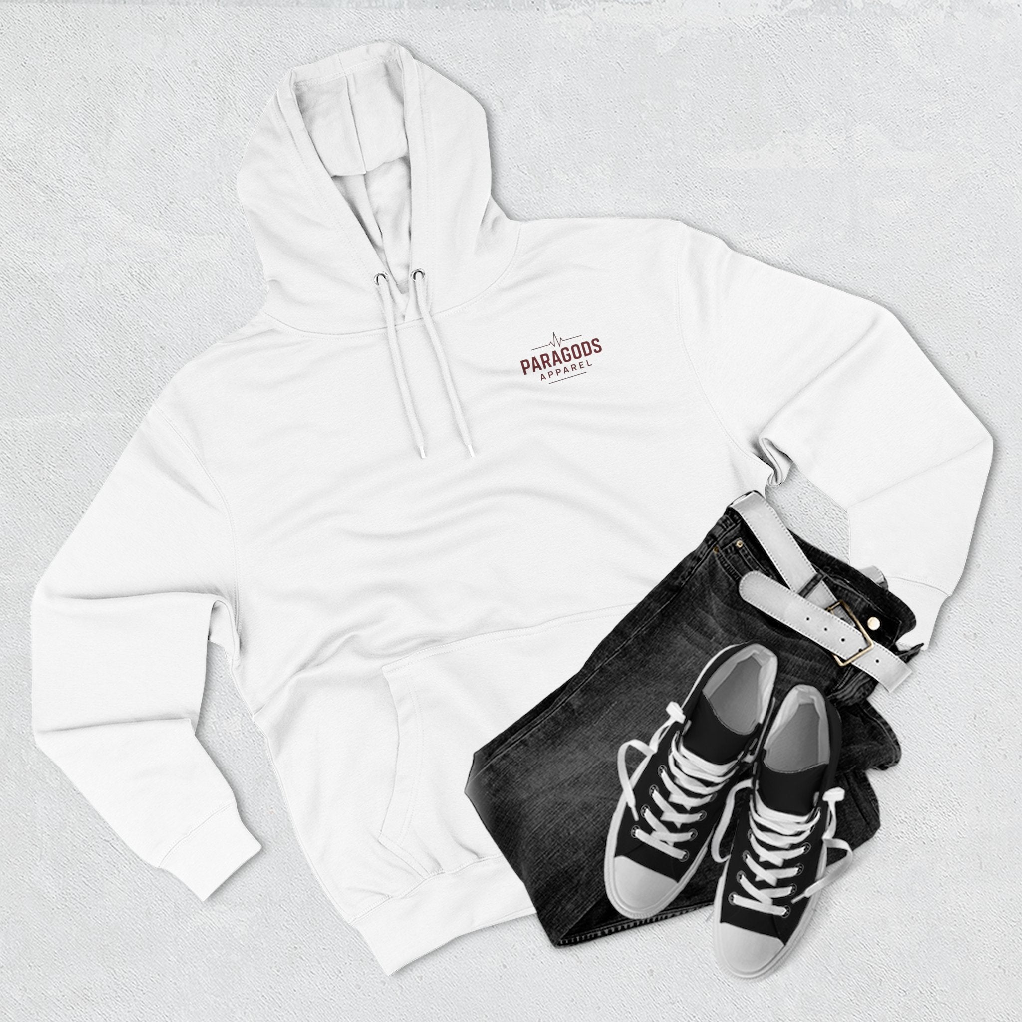 Three-Panel Fleece Hoodie - EMS-CAFFEINATE, DIB, REPEAT Design