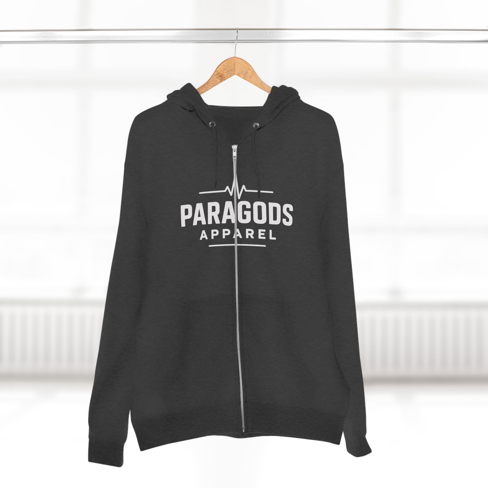 Paragods Logo Zip Hoodie with Unique Design, Casual Wear, Graphic Sweatshirt, Cozy Outerwear, Gift for Her, Gift for Him, Everyday [...]