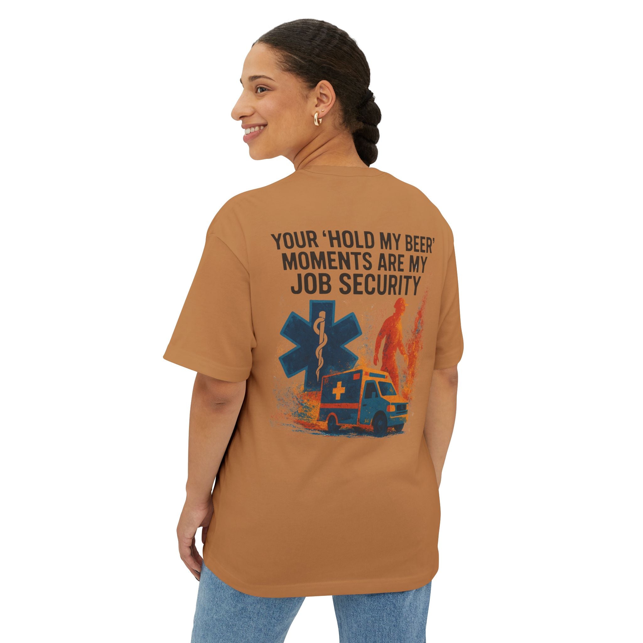 Oversized Box Tee - EMS Job Security Design