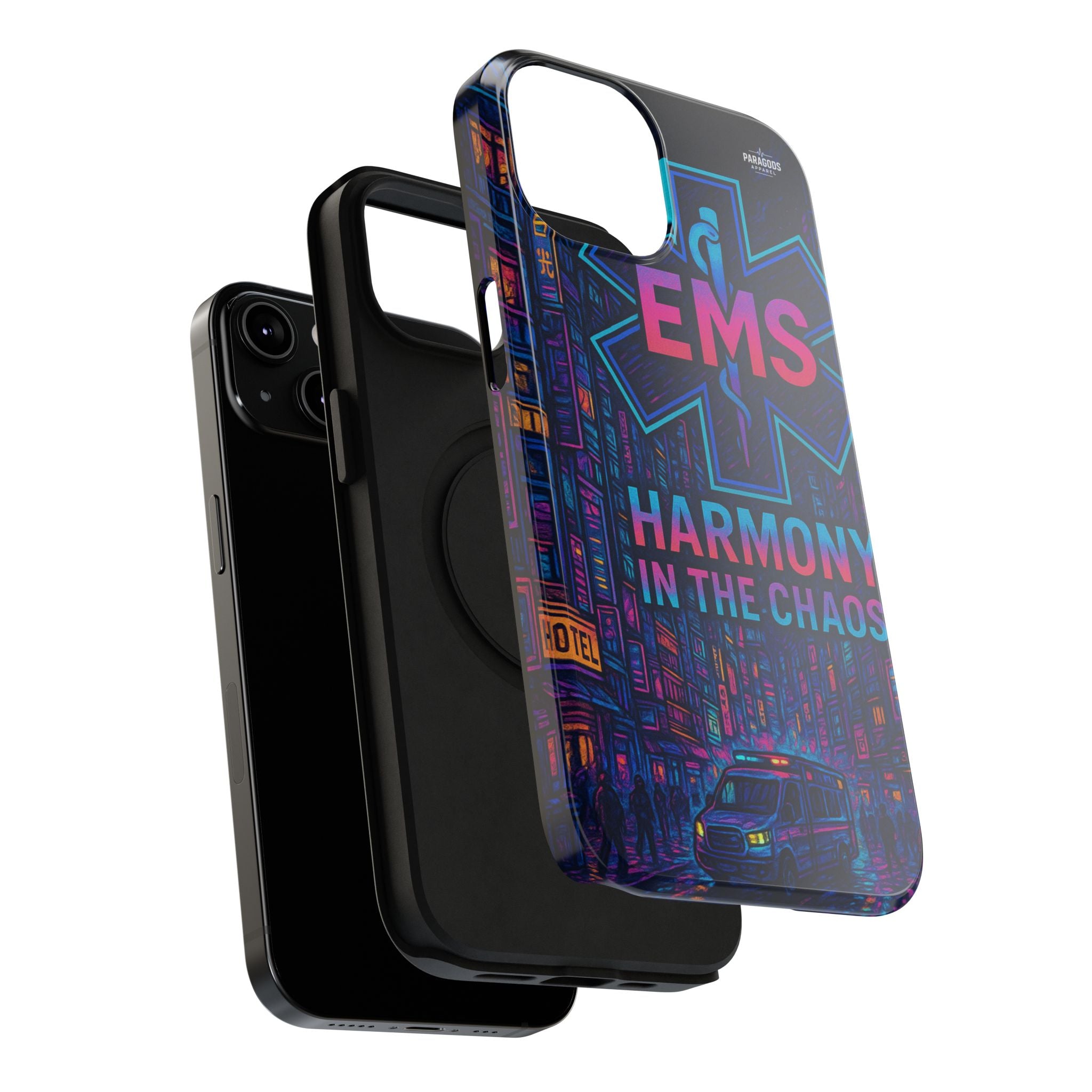 EMS Harmony in the Chaos Impact-Resistant Phone Case, Emergency Services Gift, Durable Phone Cover, Medic Accessories, EMT Merchandise