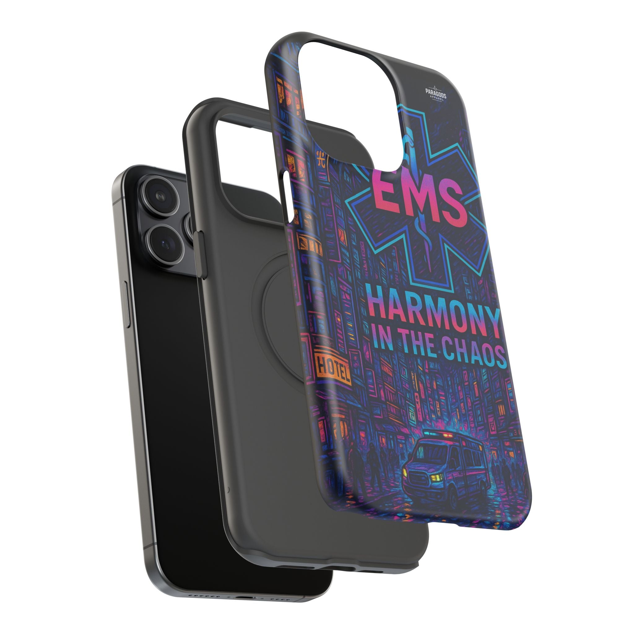 EMS Harmony in the Chaos Impact-Resistant Phone Case, Emergency Services Gift, Durable Phone Cover, Medic Accessories, EMT Merchandise