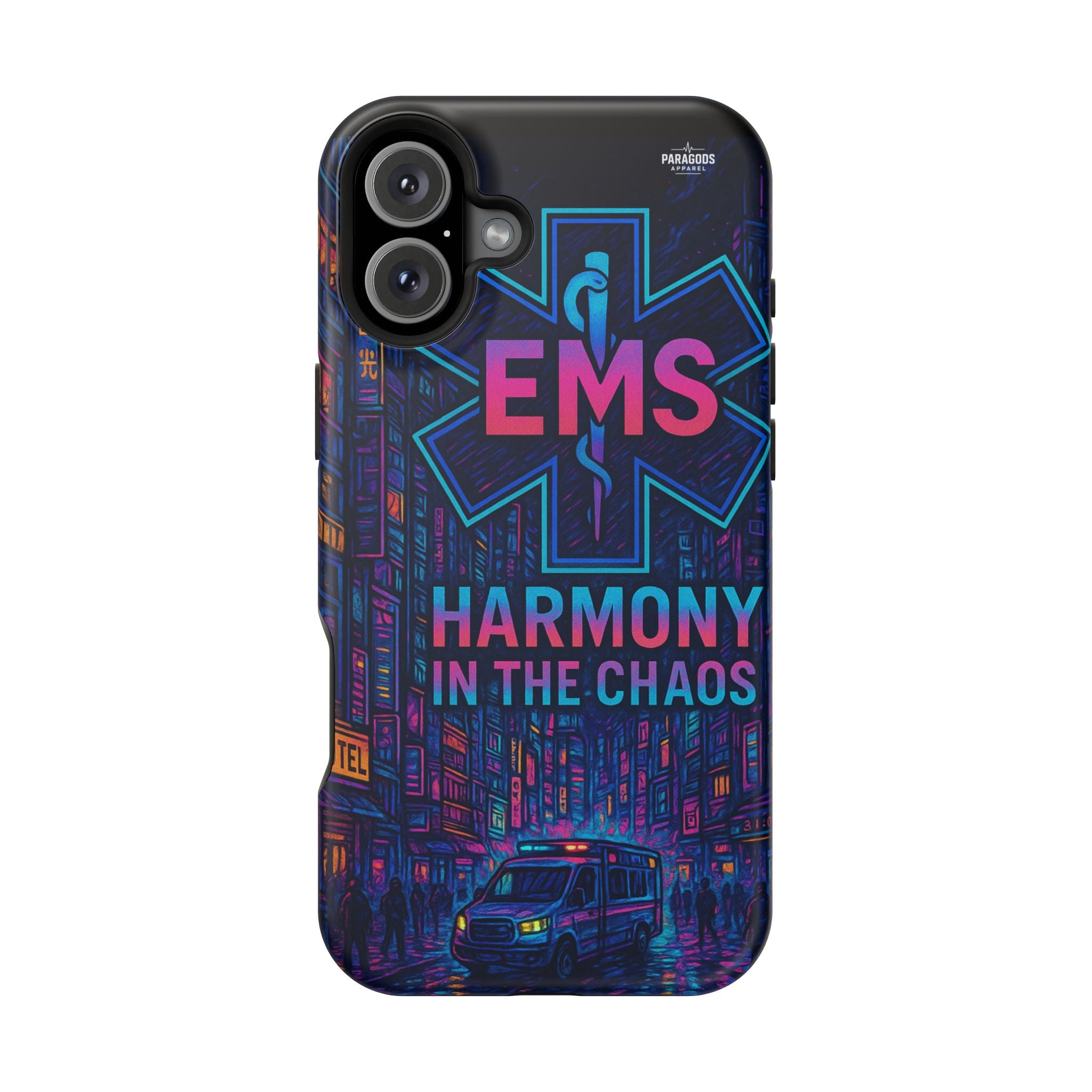 EMS Harmony in the Chaos Impact-Resistant Phone Case, Emergency Services Gift, Durable Phone Cover, Medic Accessories, EMT Merchandise