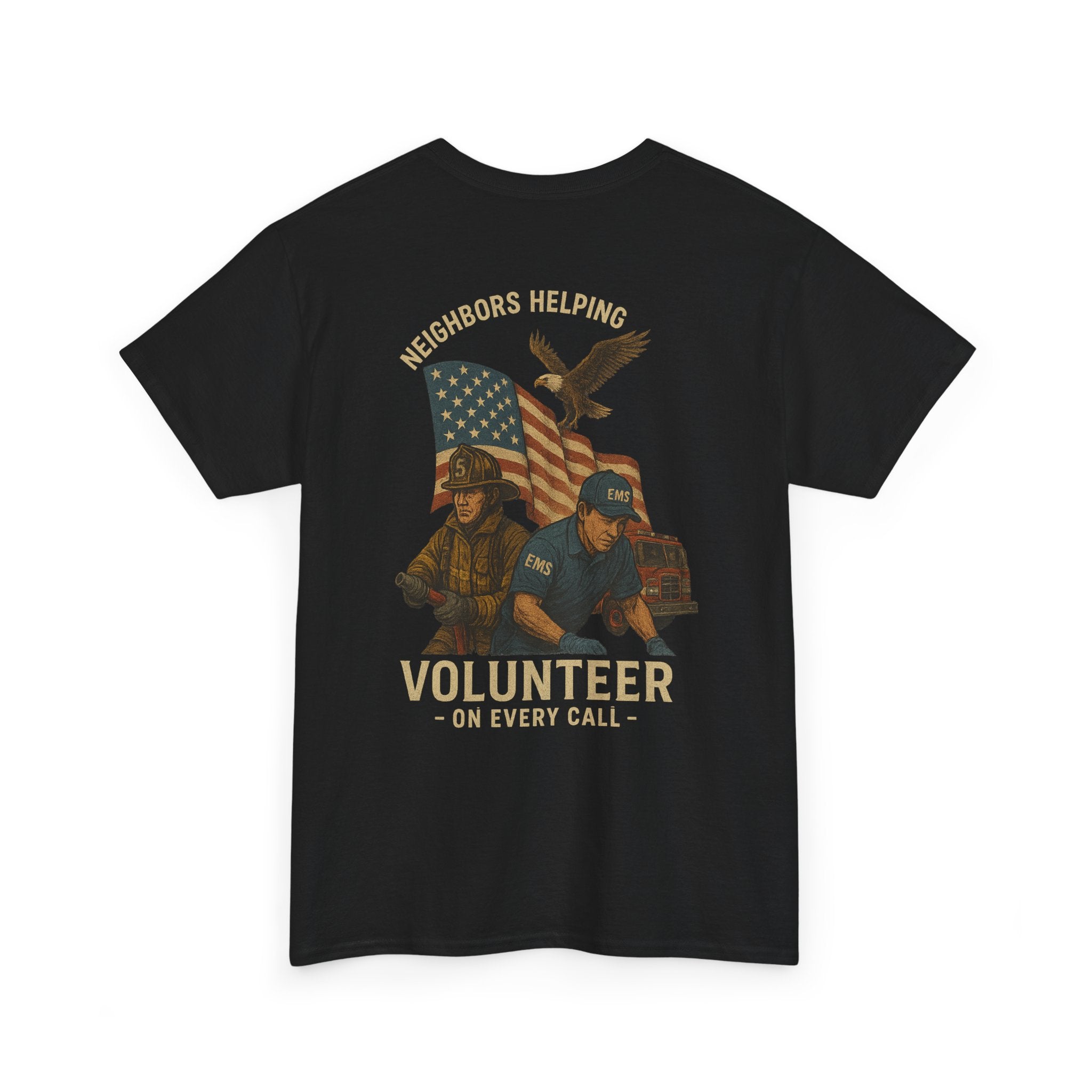 Neighbors Helping, Volunteer Spirit, Patriotic Shirt for Community Heroes, Gift for First Responders