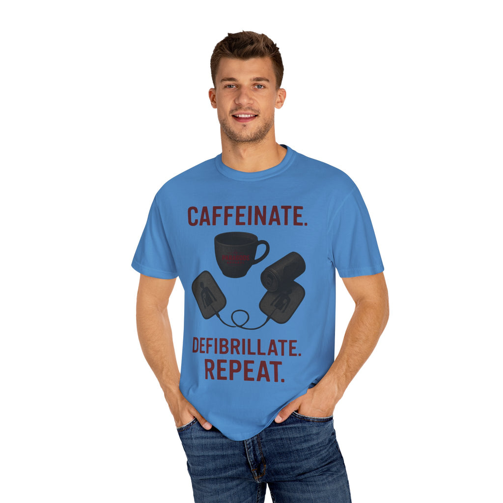 EMS Caffeinate Defibrillate Repeat Unisex T-shirt