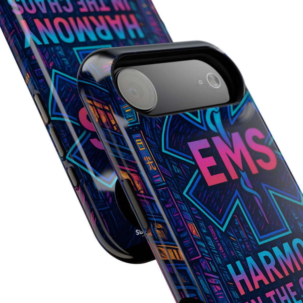 EMS Harmony in the Chaos Impact-Resistant Phone Case, Emergency Services Gift, Durable Phone Cover, Medic Accessories, EMT Merchandise