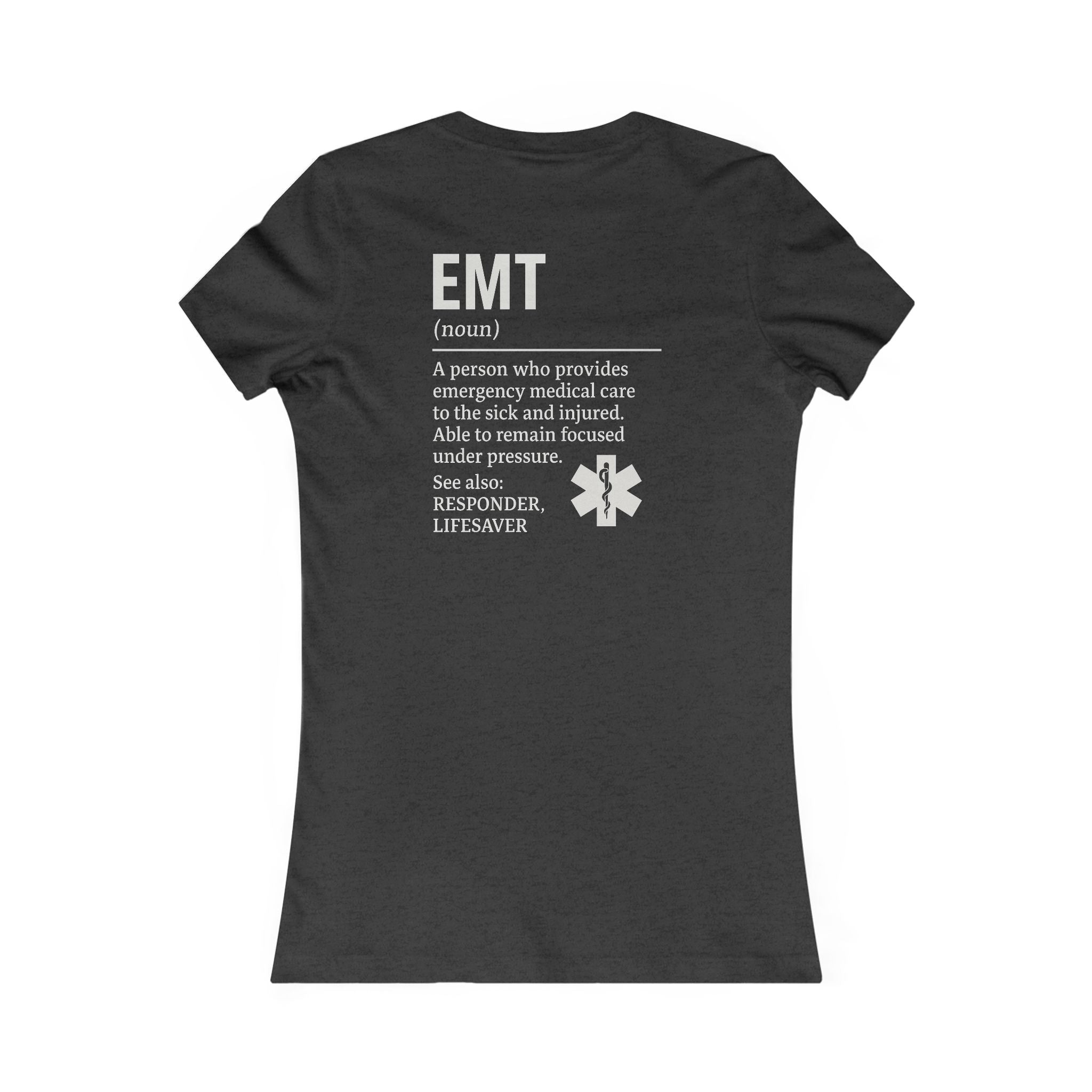 Womens Ems EMT Tee - Quirky Humor Shirt for Creatives, DIY Enthusiasts, Gift for Crafters, Fun Graphic T-Shirt