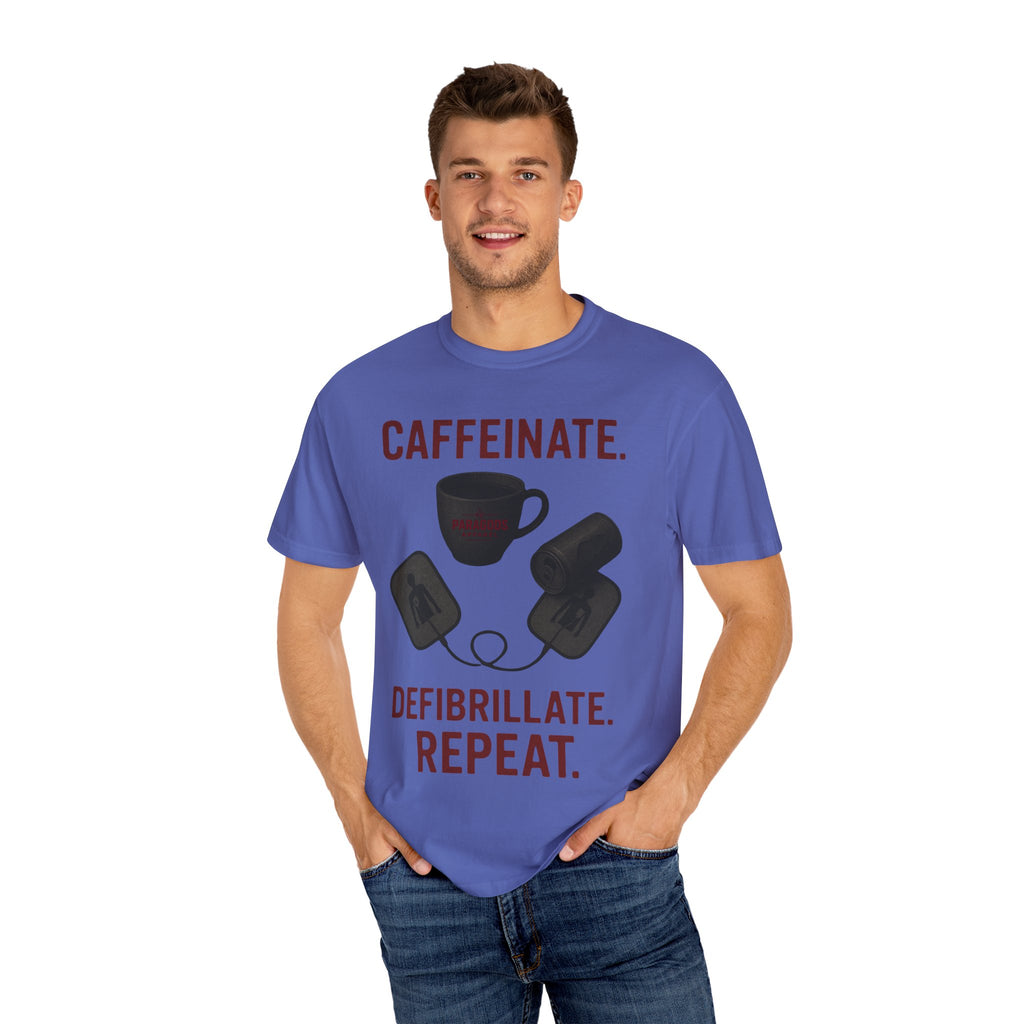 EMS Caffeinate Defibrillate Repeat Unisex T-shirt