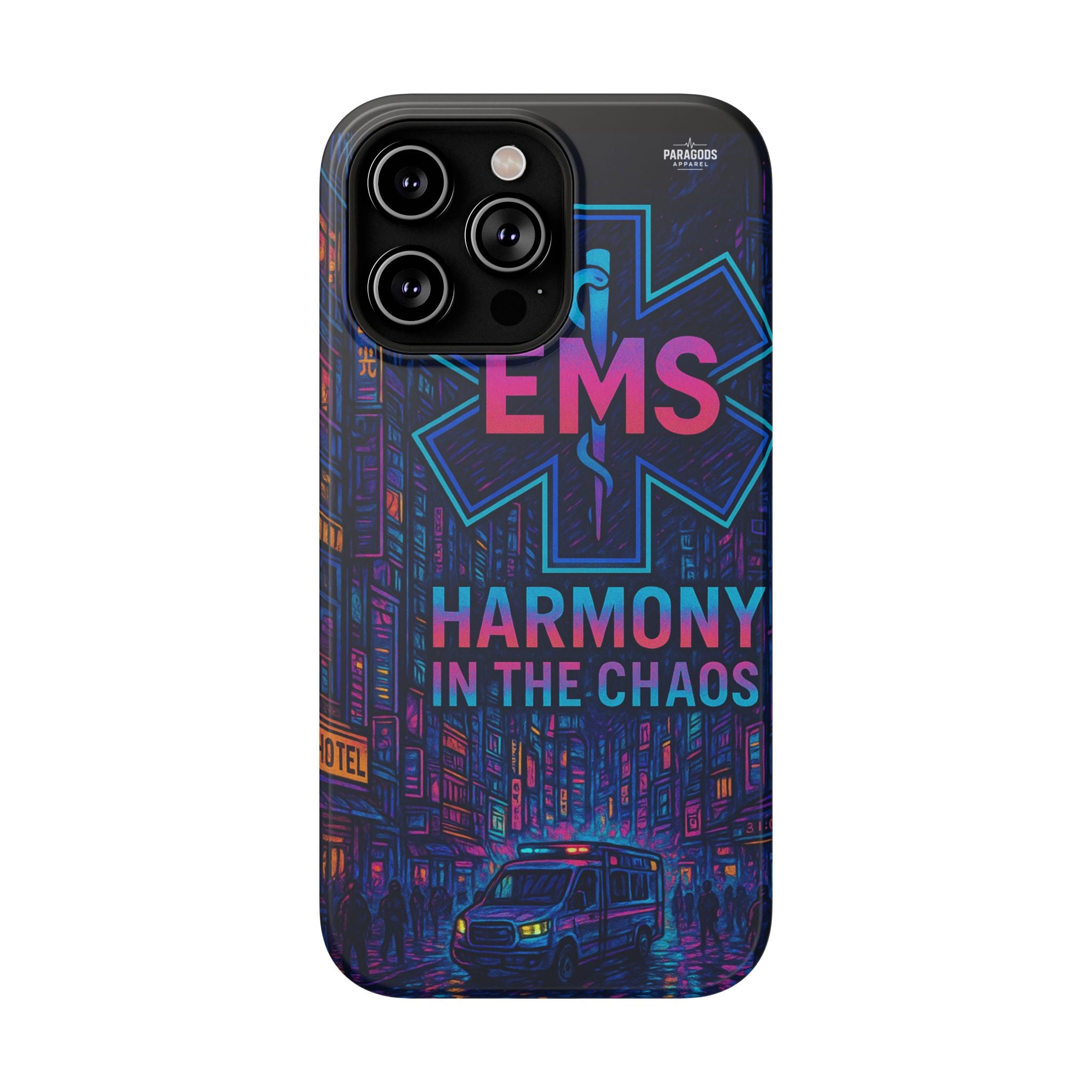 EMS Harmony in the Chaos Impact-Resistant Phone Case, Emergency Services Gift, Durable Phone Cover, Medic Accessories, EMT Merchandise