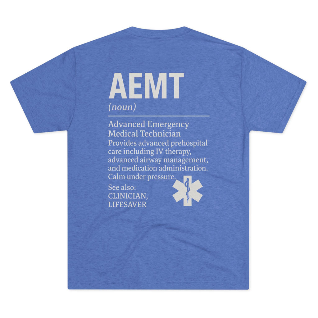 Advanced Emergency Medical Technician Tribute Tee, Healthcare Worker Gift, Paramedic Apparel, First Responder Shirt, EMS Pride T-Shirt