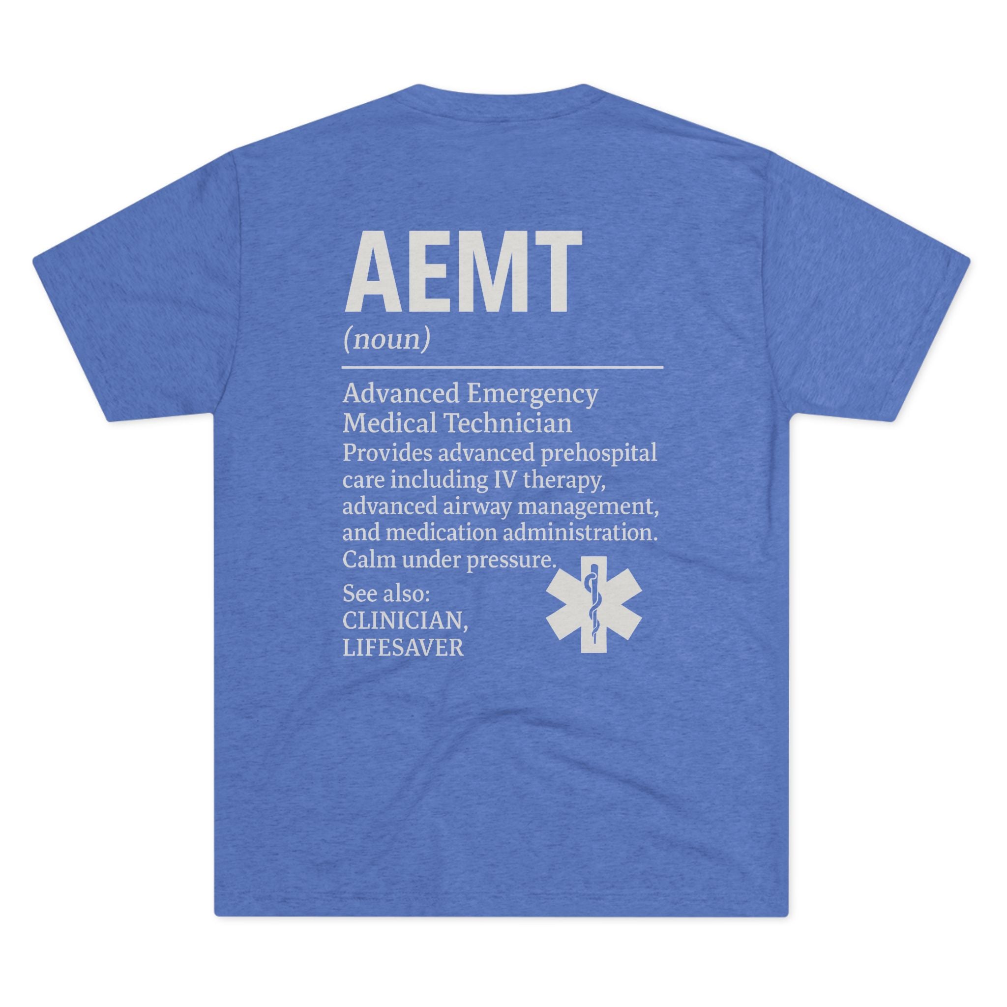 Advanced Emergency Medical Technician Tribute Tee, Healthcare Worker Gift, Paramedic Apparel, First Responder Shirt, EMS Pride T-Shirt