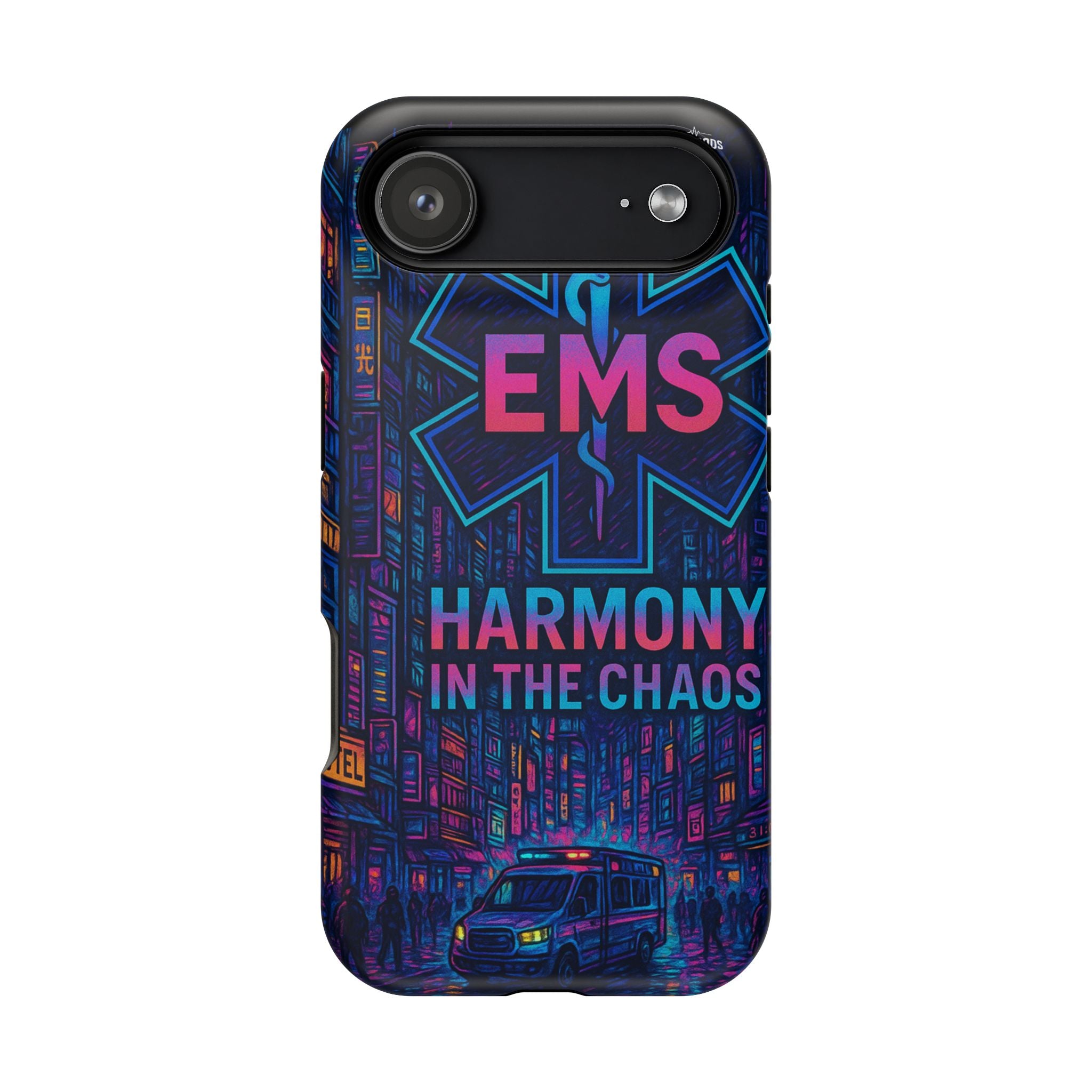 EMS Harmony in the Chaos Impact-Resistant Phone Case, Emergency Services Gift, Durable Phone Cover, Medic Accessories, EMT Merchandise