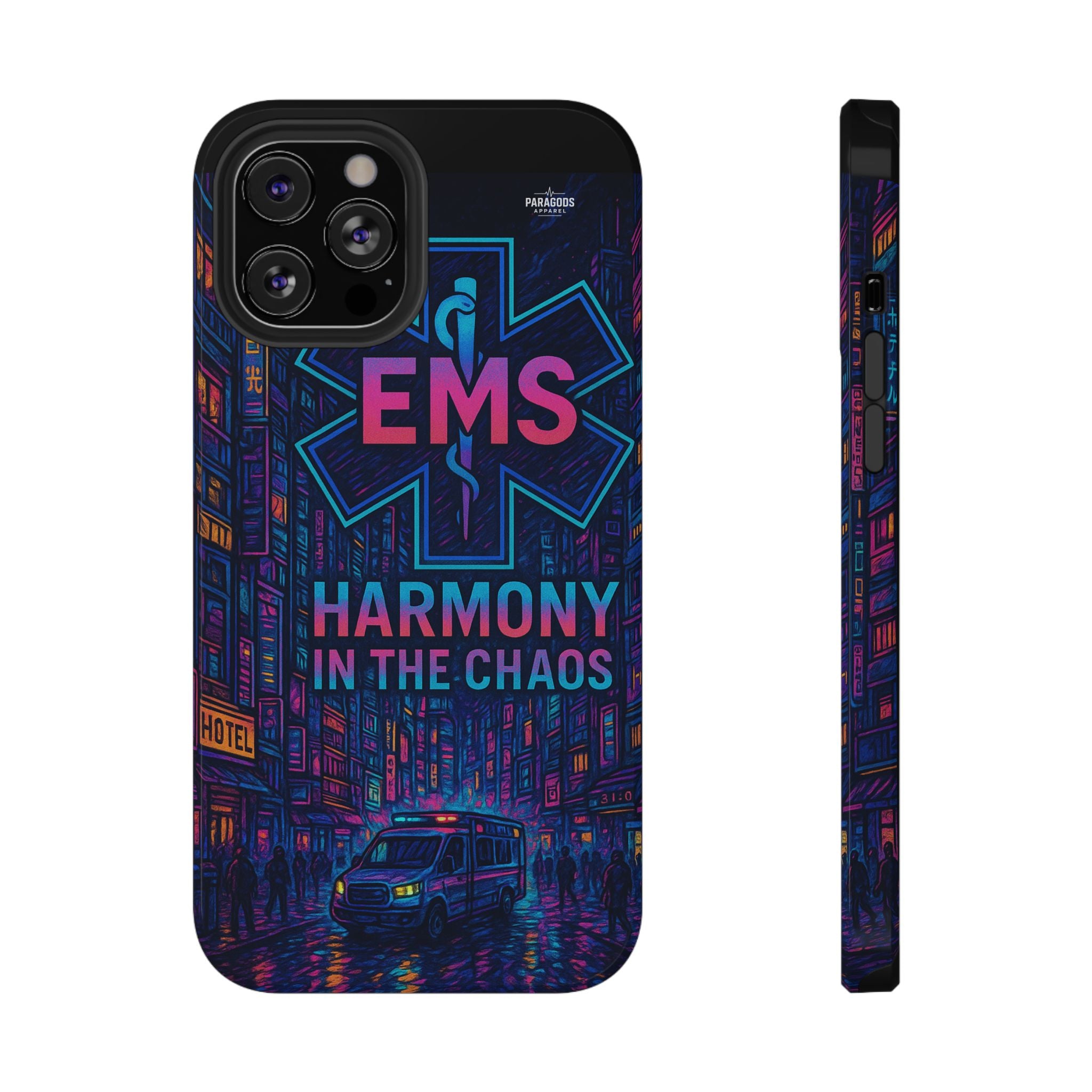 EMS Harmony in the Chaos Impact-Resistant Phone Case, Emergency Services Gift, Durable Phone Cover, Medic Accessories, EMT Merchandise