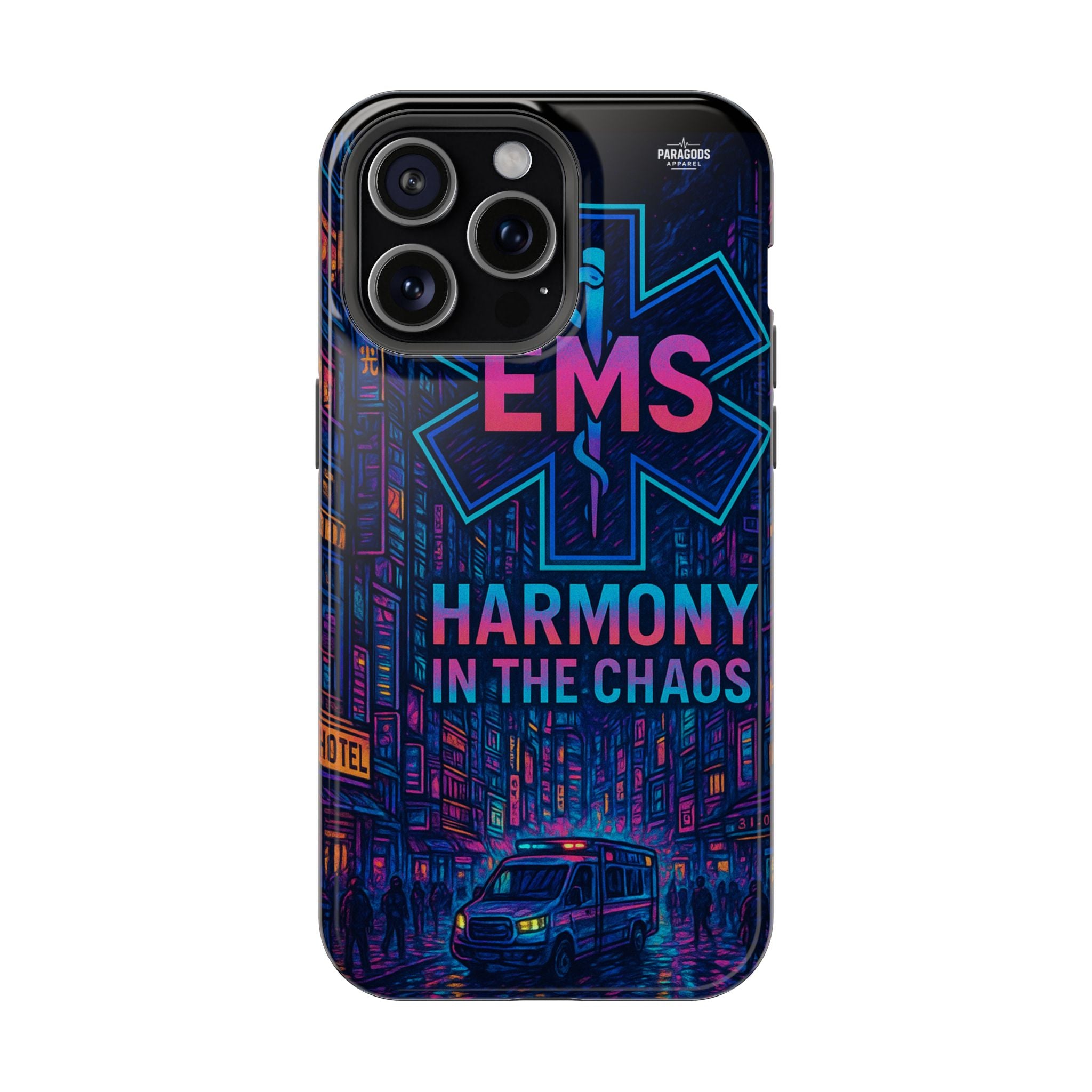 EMS Harmony in the Chaos Impact-Resistant Phone Case, Emergency Services Gift, Durable Phone Cover, Medic Accessories, EMT Merchandise