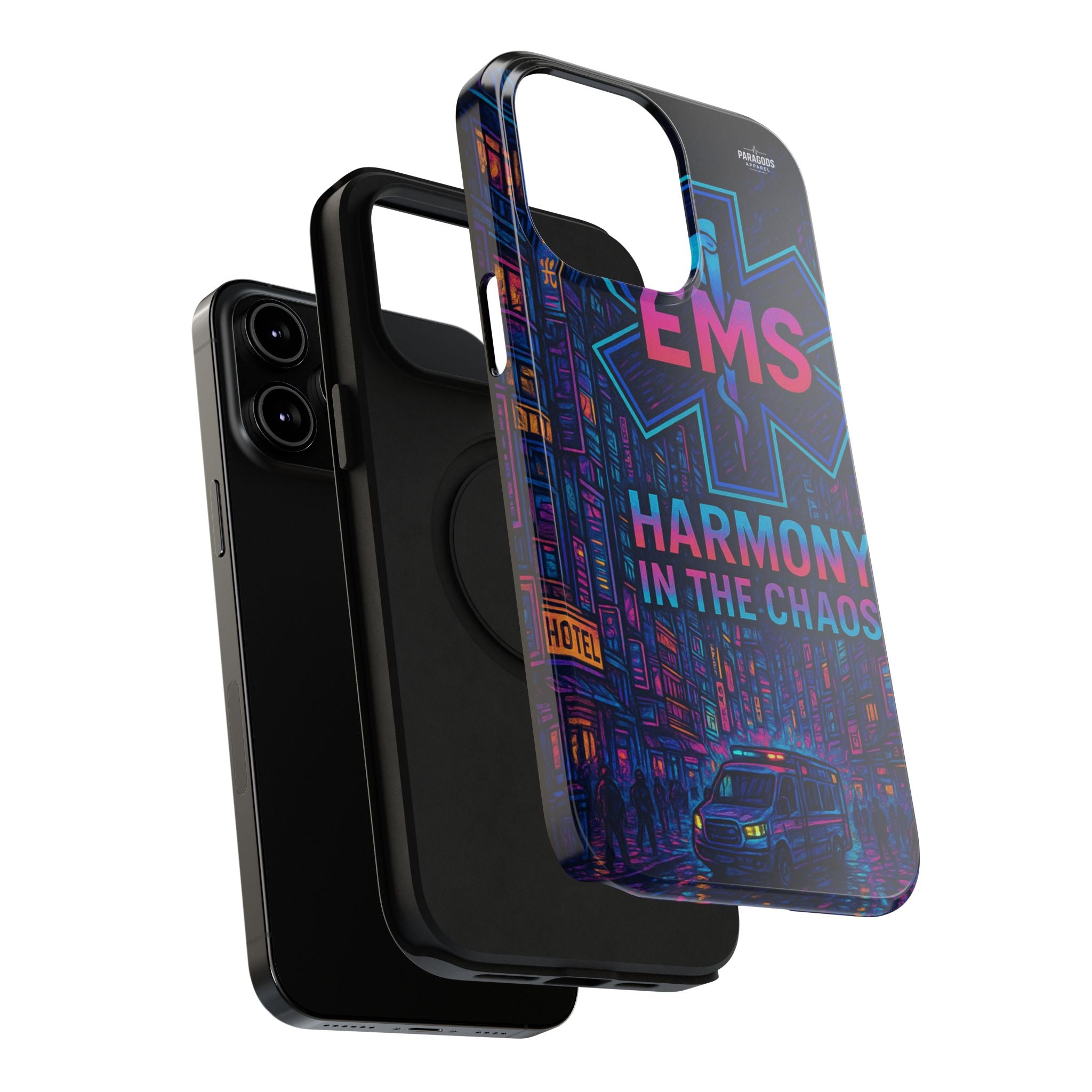 EMS Harmony in the Chaos Impact-Resistant Phone Case, Emergency Services Gift, Durable Phone Cover, Medic Accessories, EMT Merchandise