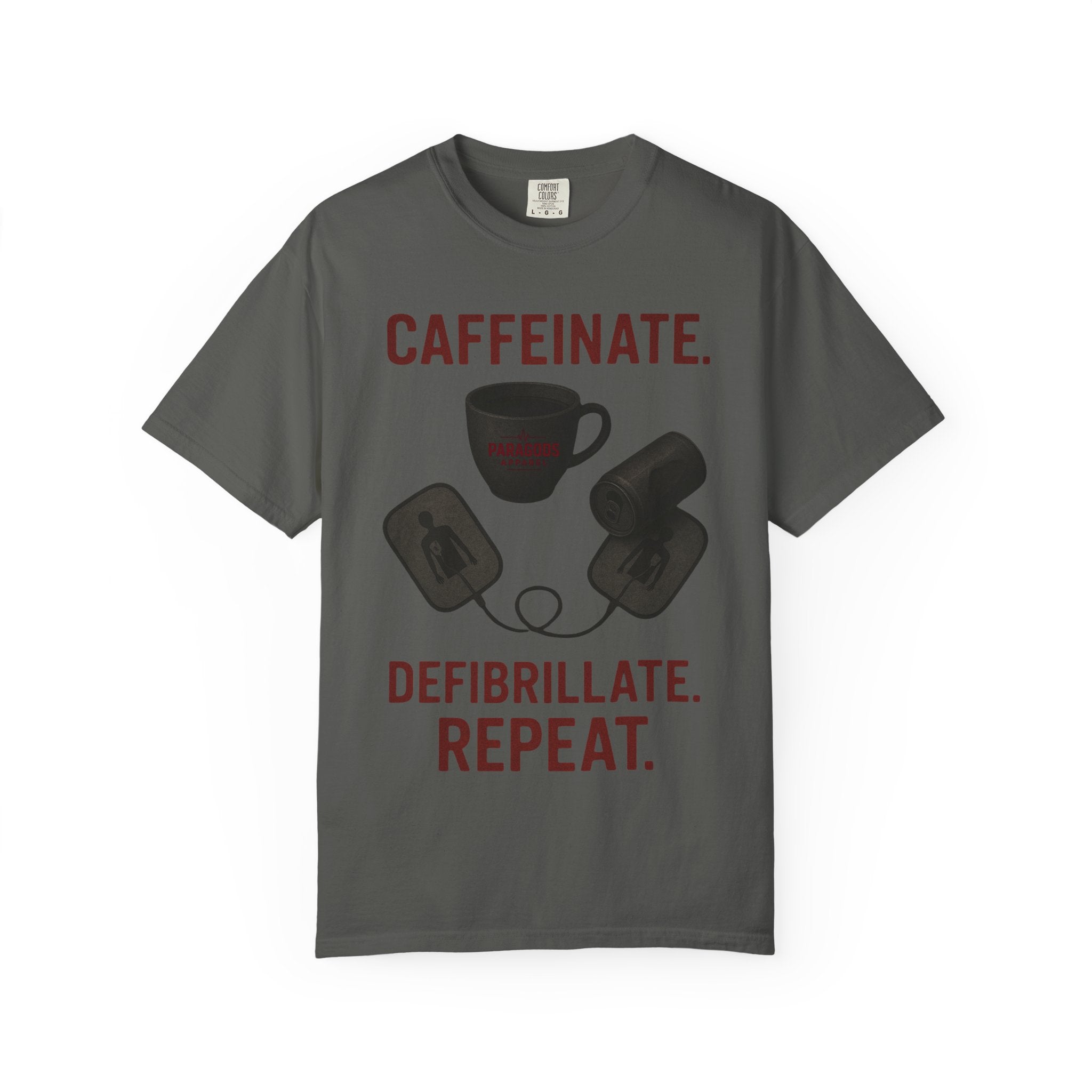 EMS Caffeinate Defibrillate Repeat Unisex T-shirt