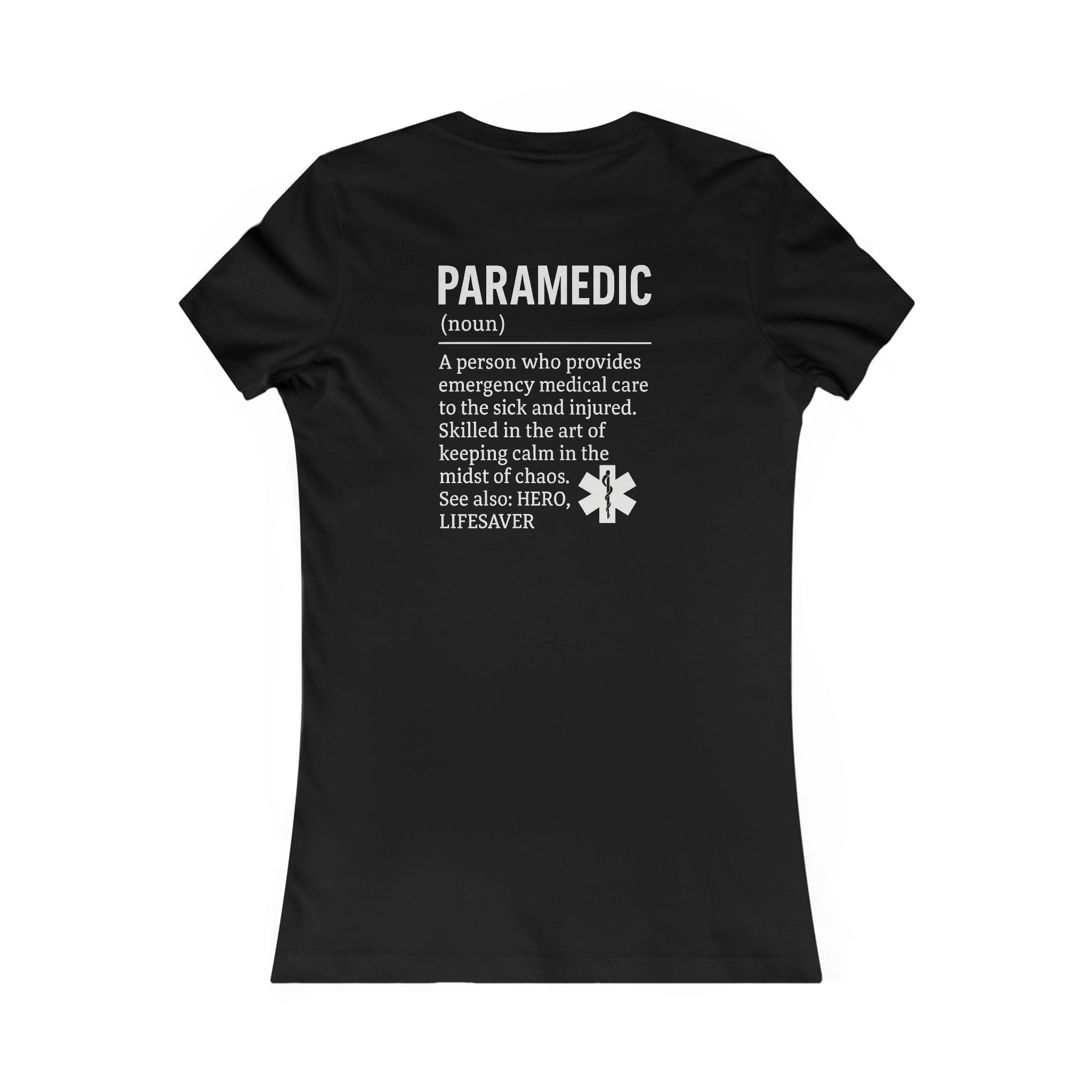 Womens Ems Paramedic Tee - Quirky Humor Shirt for Creatives, DIY Enthusiasts, Gift for Crafters, Fun Graphic T-Shirt