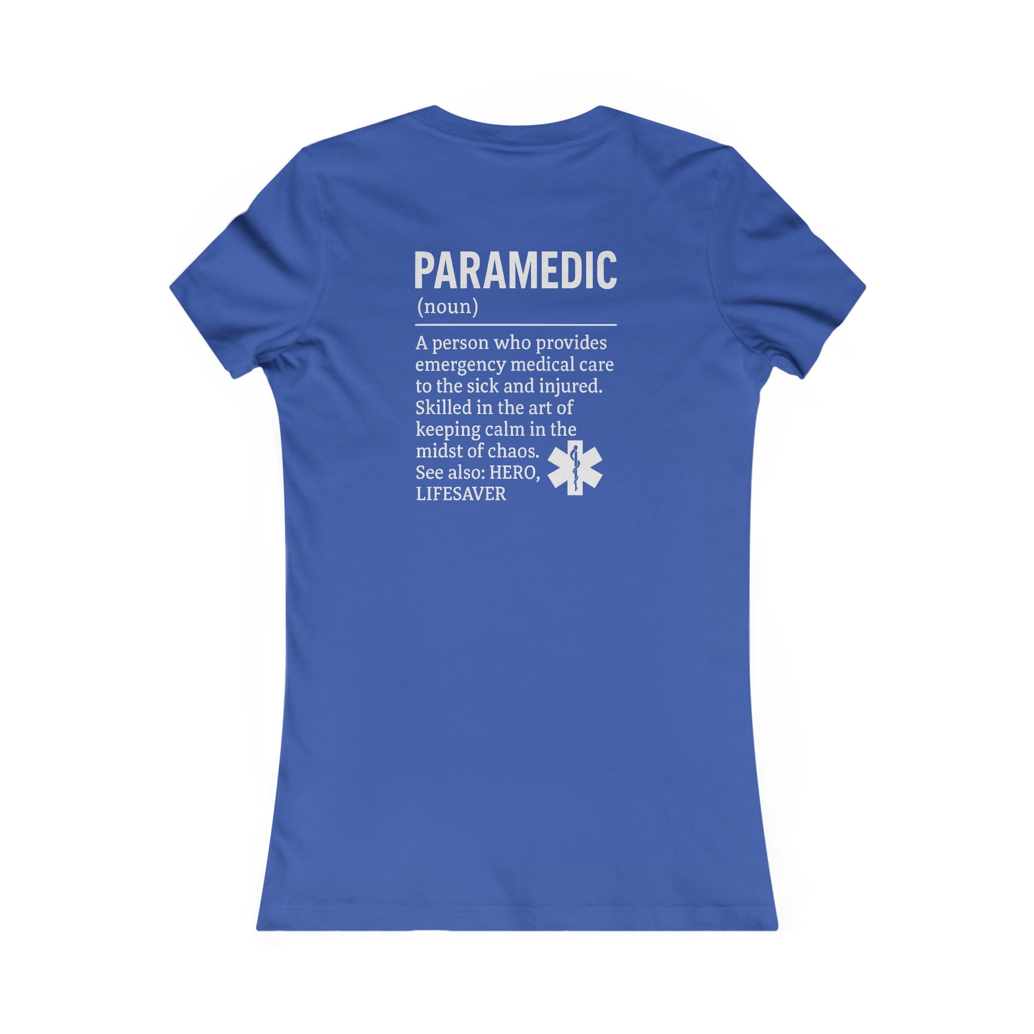 Womens Ems Paramedic Tee - Quirky Humor Shirt for Creatives, DIY Enthusiasts, Gift for Crafters, Fun Graphic T-Shirt