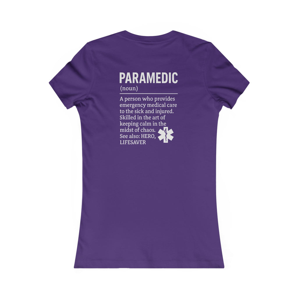 Womens Ems Paramedic Tee - Quirky Humor Shirt for Creatives, DIY Enthusiasts, Gift for Crafters, Fun Graphic T-Shirt