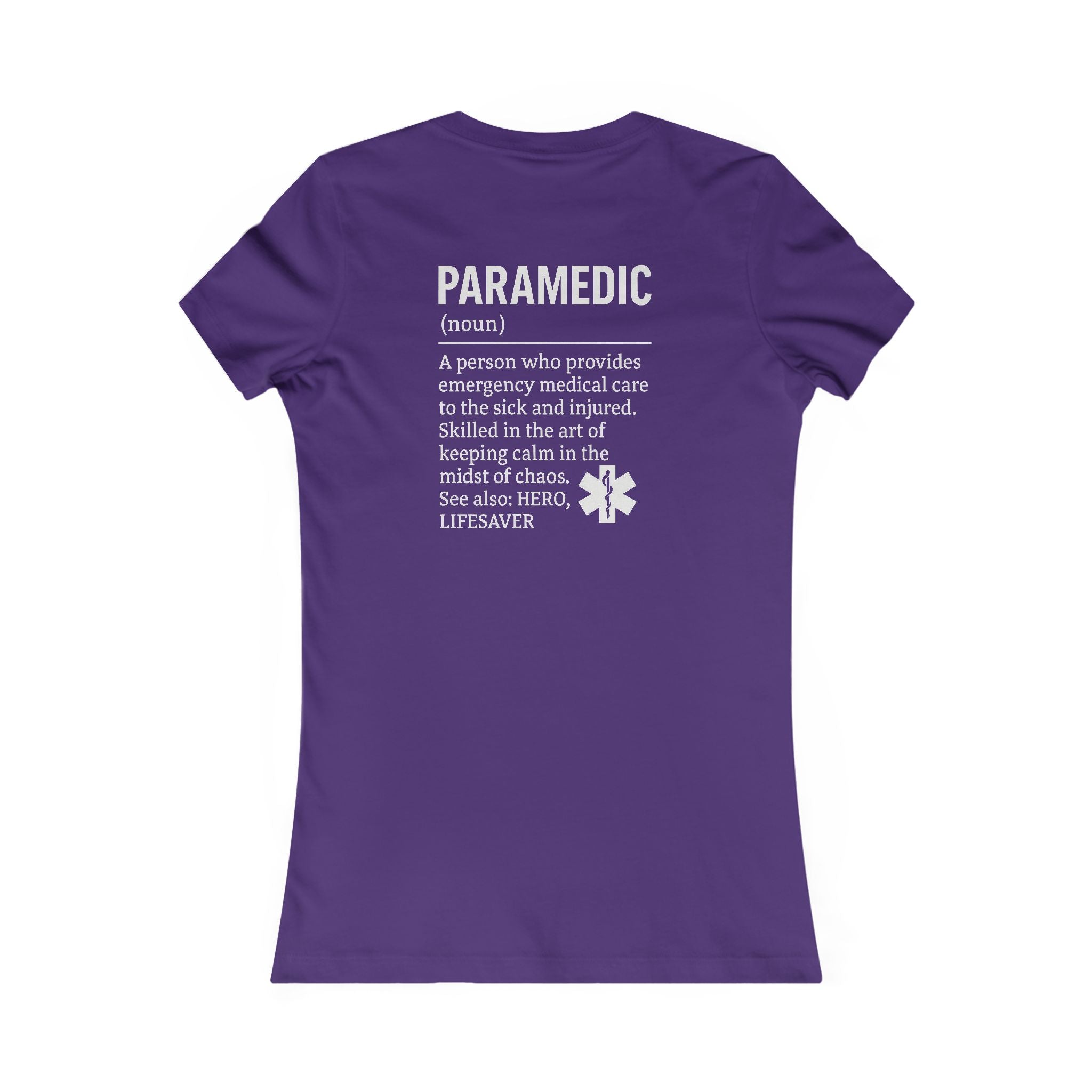 Womens Ems Paramedic Tee - Quirky Humor Shirt for Creatives, DIY Enthusiasts, Gift for Crafters, Fun Graphic T-Shirt