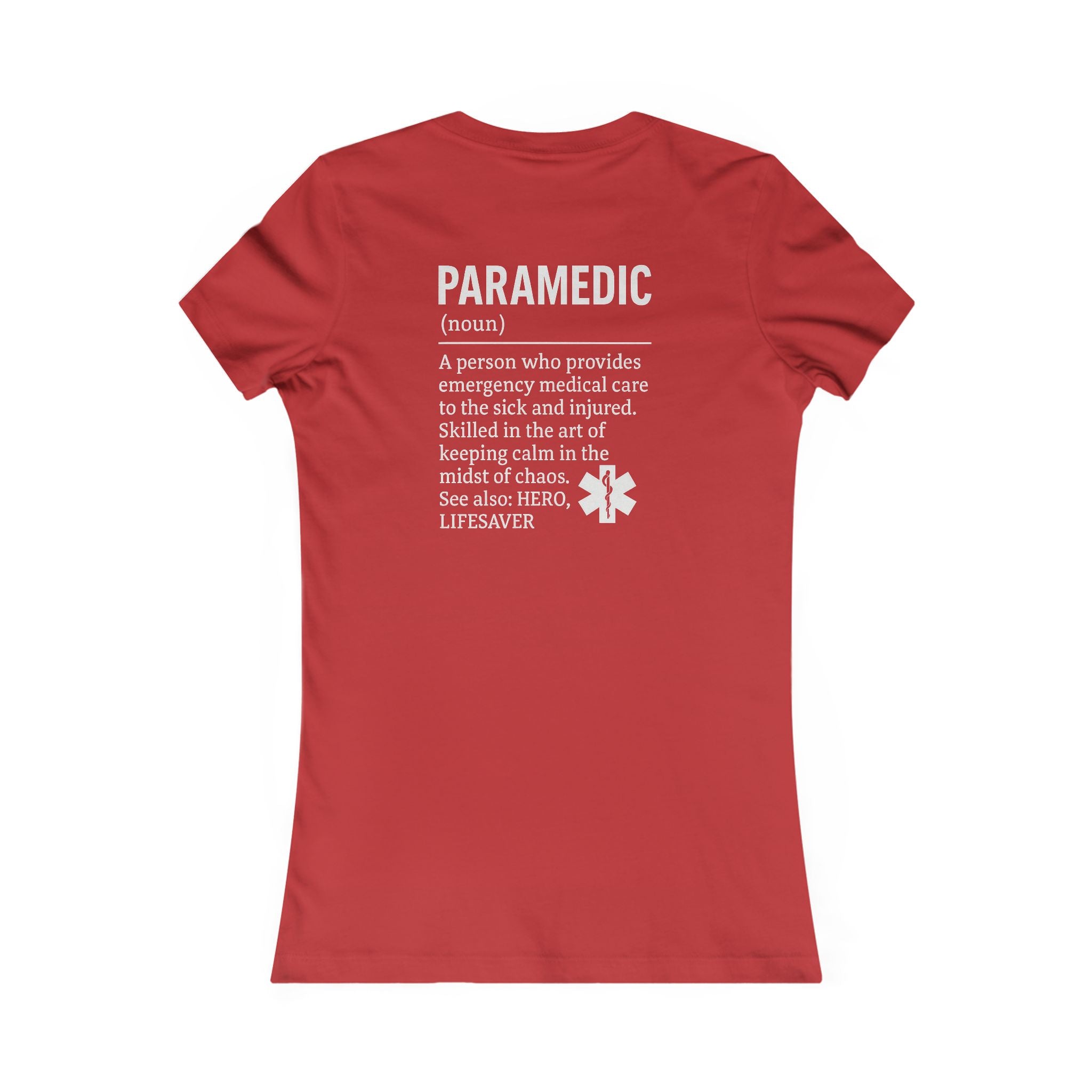 Womens Ems Paramedic Tee - Quirky Humor Shirt for Creatives, DIY Enthusiasts, Gift for Crafters, Fun Graphic T-Shirt