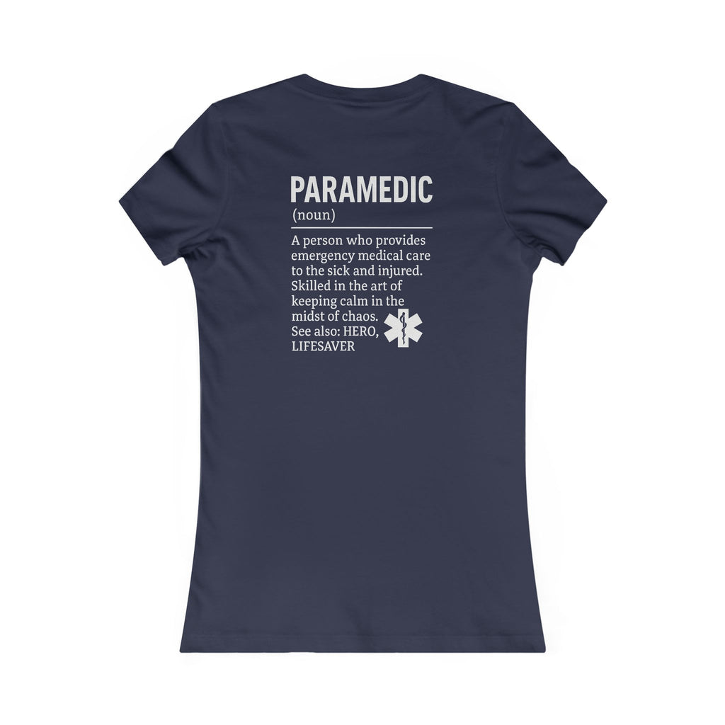 Womens Ems Paramedic Tee - Quirky Humor Shirt for Creatives, DIY Enthusiasts, Gift for Crafters, Fun Graphic T-Shirt